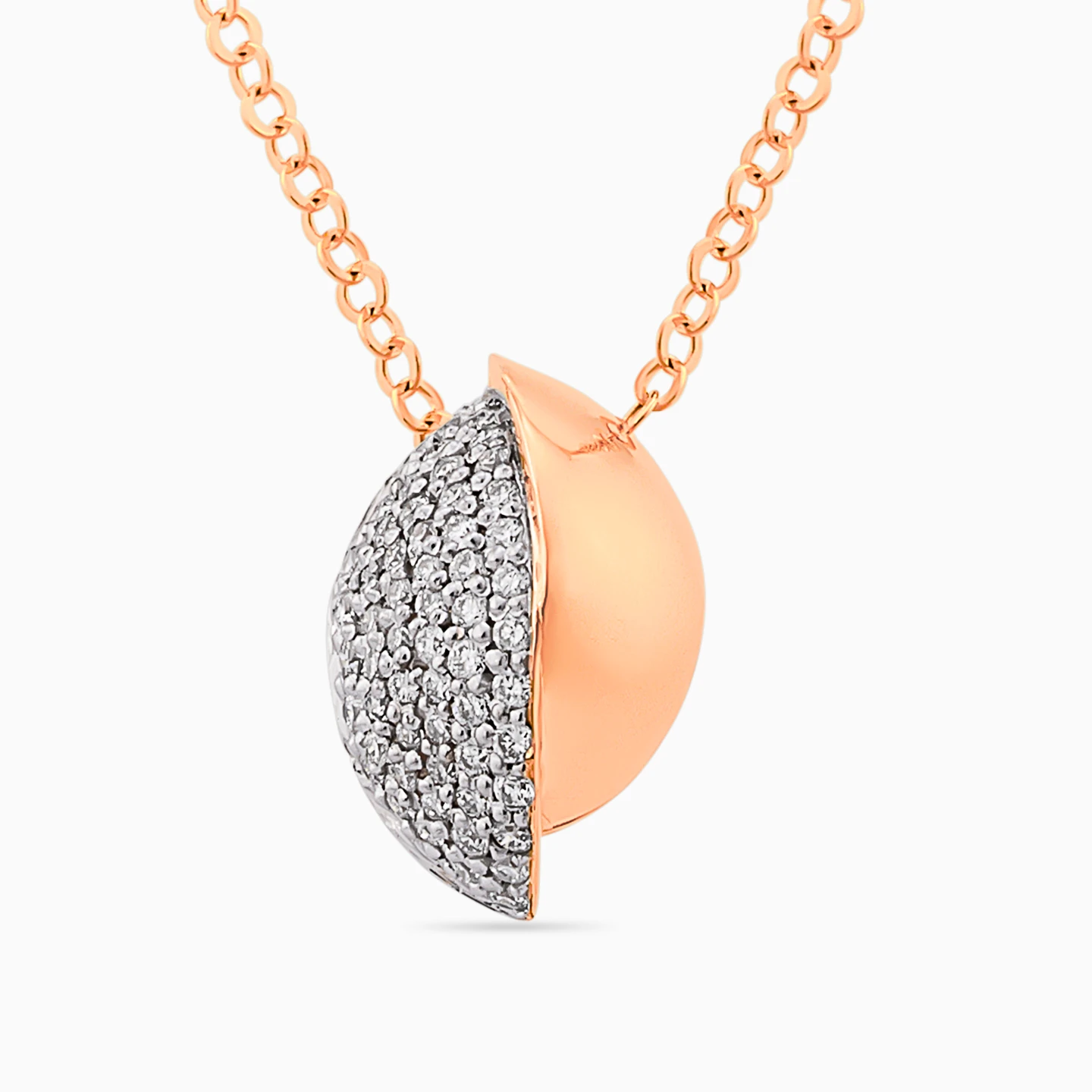 Oval Diamond Necklace in 18K Gold Oval Diamond Necklace in 18K Gold