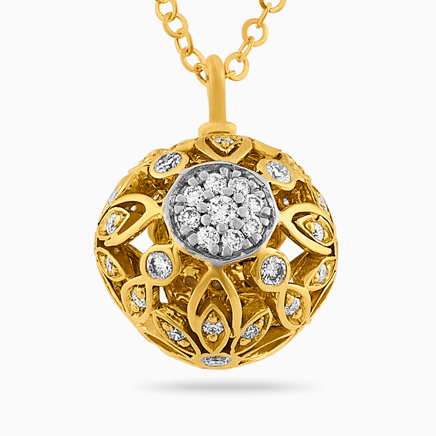 Round Diamond Necklace in 18K Gold Round Diamond Necklace in 18K Gold