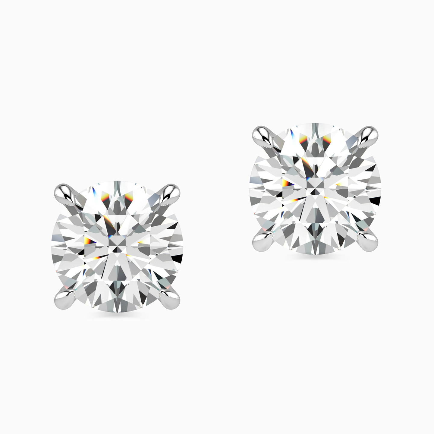 Circle Diamond Stud Earrings in 18K Gold Circle Diamond Stud Earrings in 18K Gold