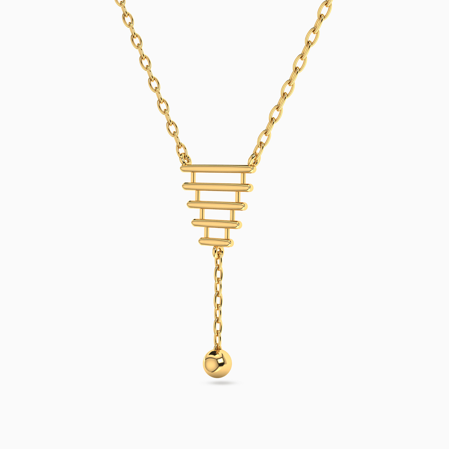 Bars Necklace In 18K Gold - 2 Bars Necklace In 18K Gold - 2