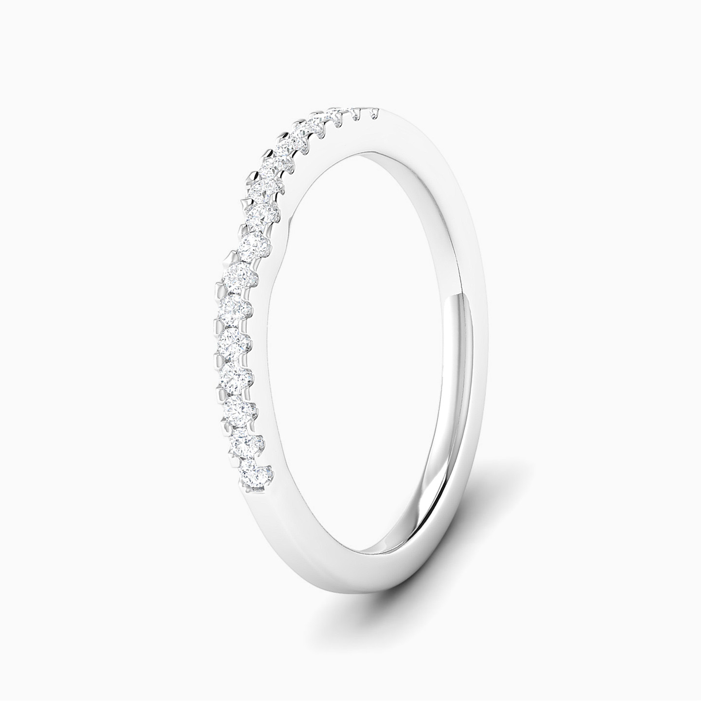 Circle Diamond Twin Rings in 18K Gold - 4 Circle Diamond Twin Rings in 18K Gold - 4