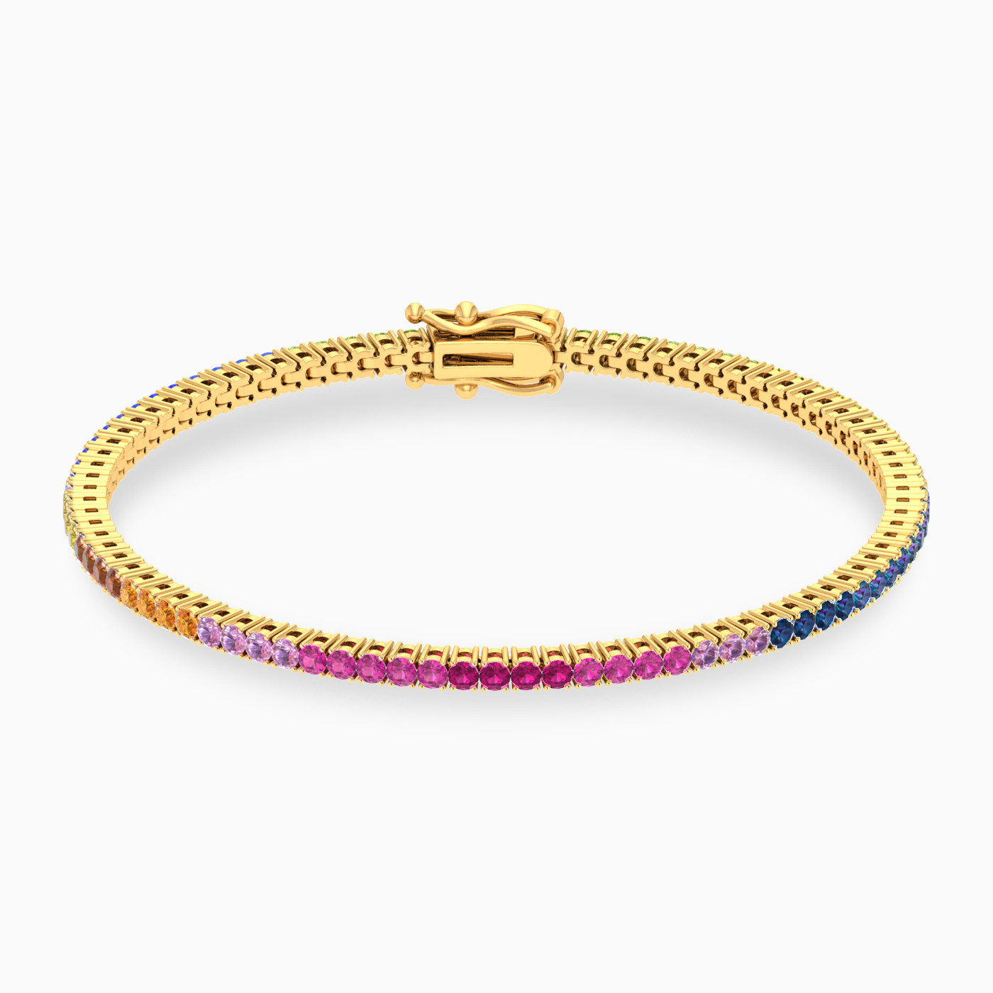 Diamond Tennis Bracelet in 18K Gold - 2 Diamond Tennis Bracelet in 18K Gold - 2