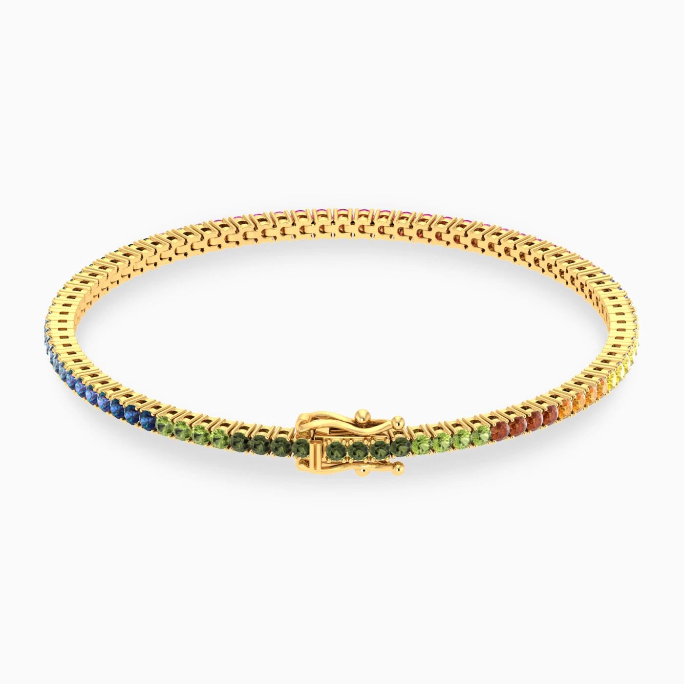 Diamond Tennis Bracelet in 18K Gold - 3 Diamond Tennis Bracelet in 18K Gold - 3