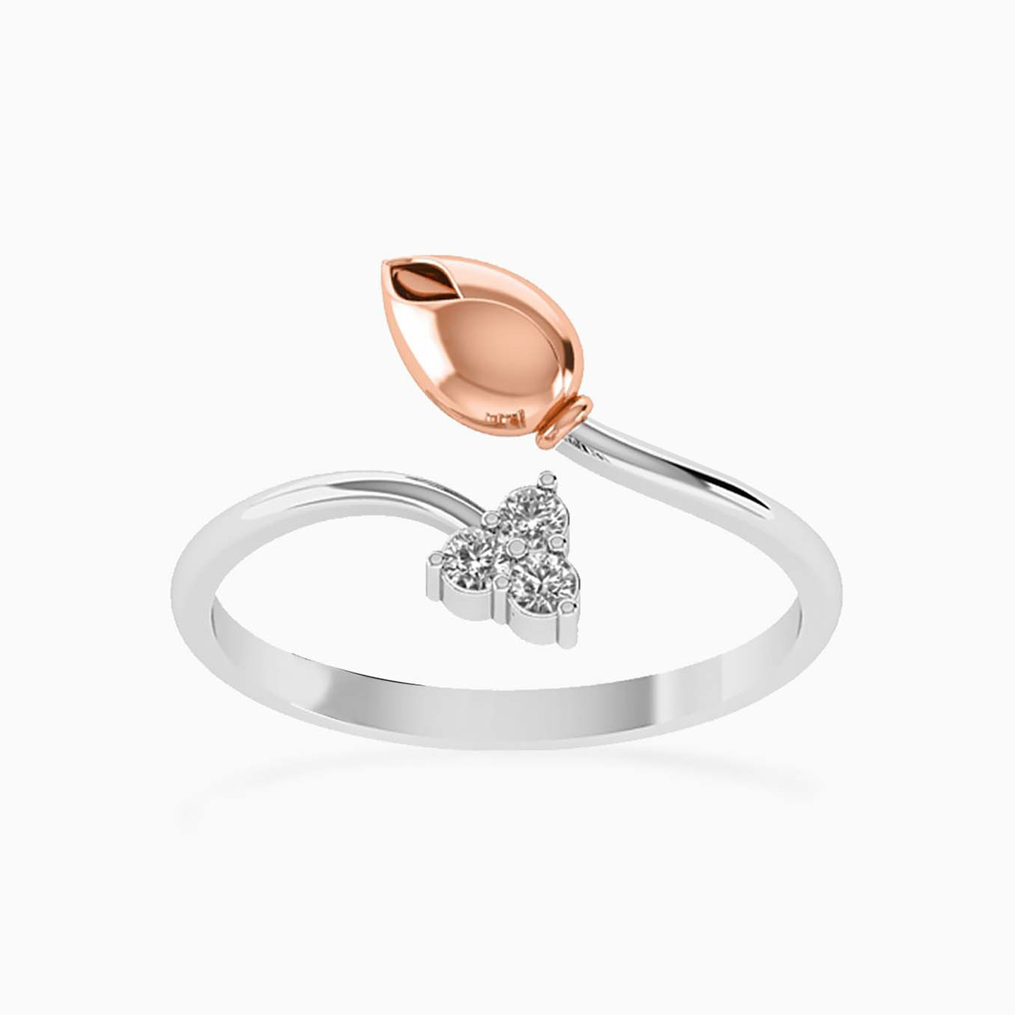 Leaf Diamonds Two headed Ring in 18K Gold Leaf Diamonds Two headed Ring in 18K Gold