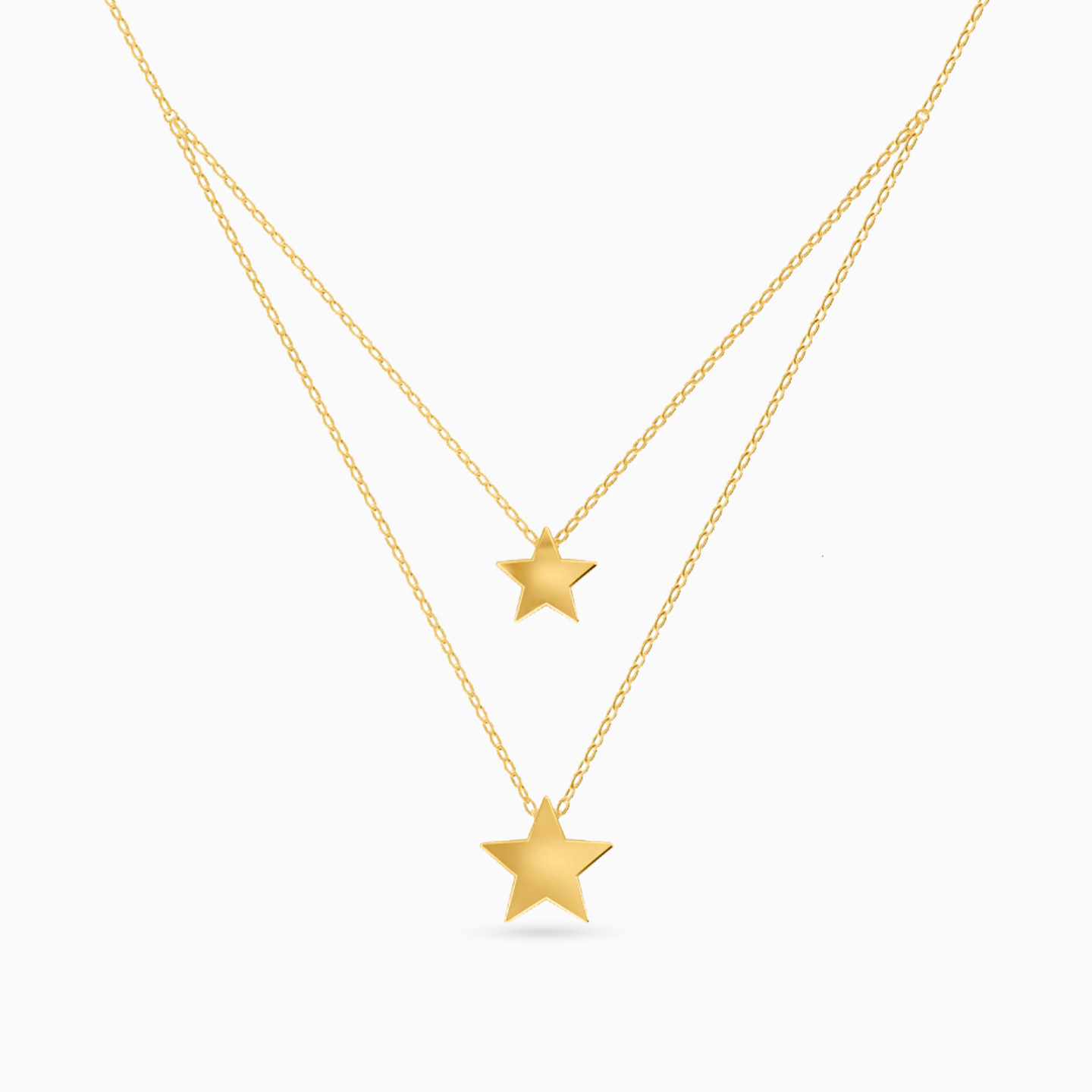 Star Layered Necklace in 18K Gold Star Layered Necklace in 18K Gold