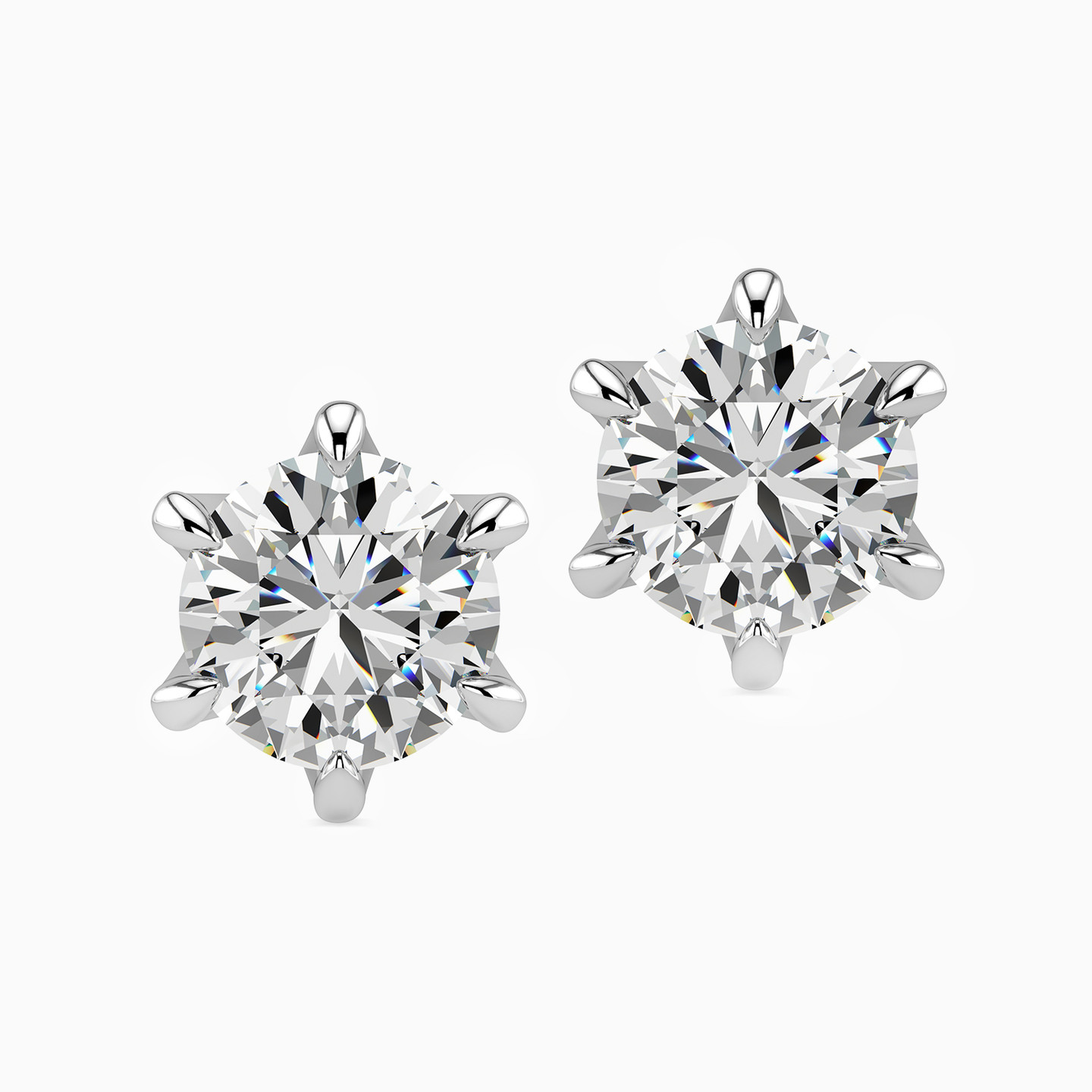 Diamond Stud Earrings in 18K Gold