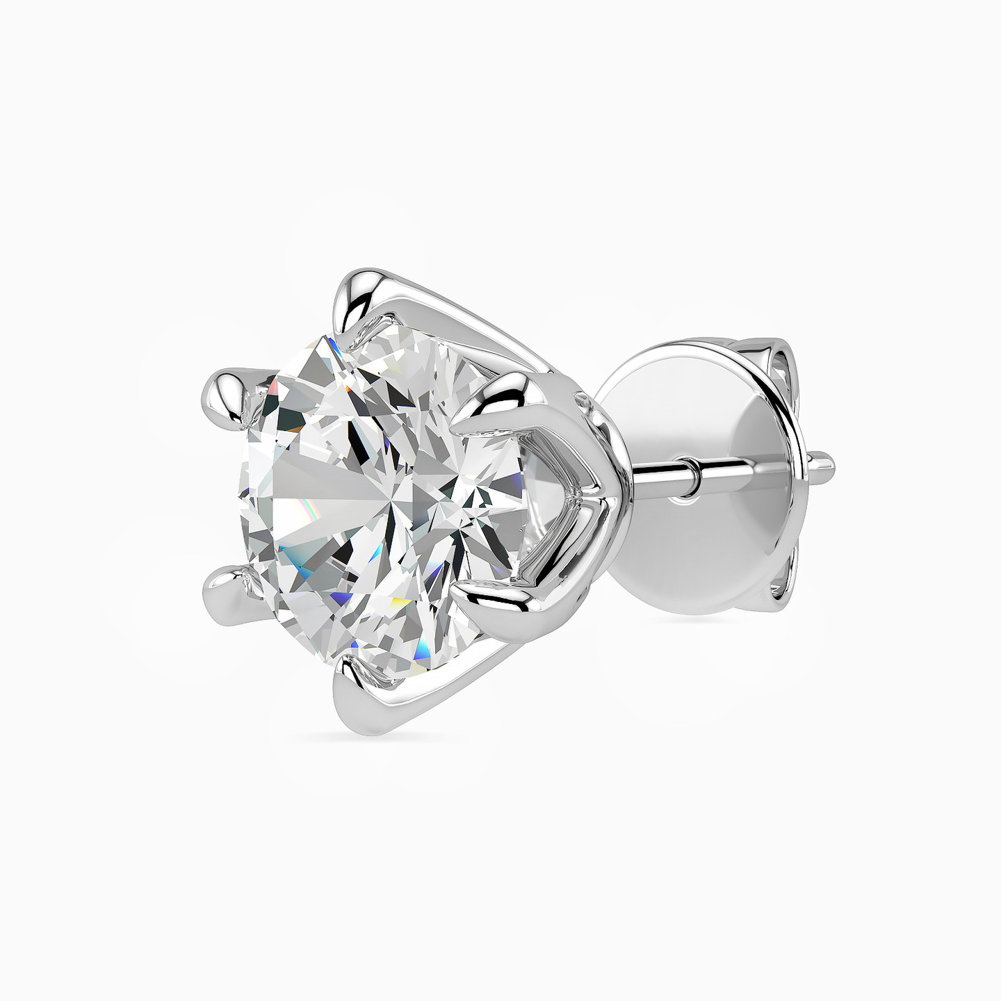 Diamond Stud Earrings in 18K Gold - 3