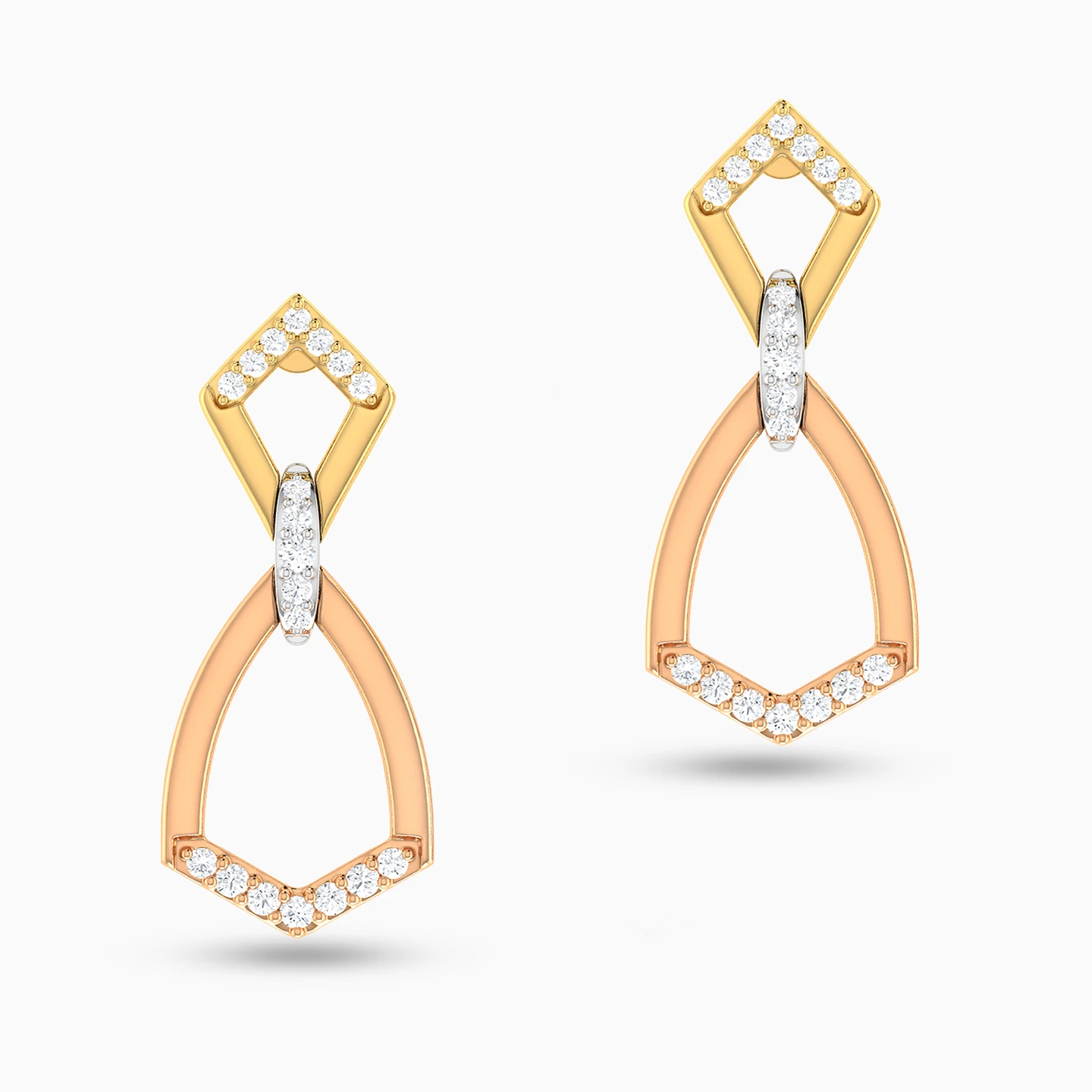 Bell Diamond Drop Earrings in 18K Gold Bell Diamond Drop Earrings in 18K Gold
