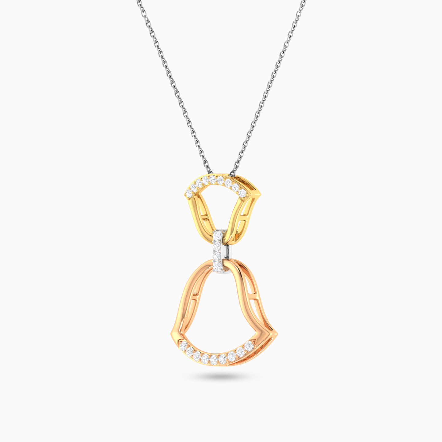 Bell Diamond Necklace in 18K Gold - 2 Bell Diamond Necklace in 18K Gold - 2