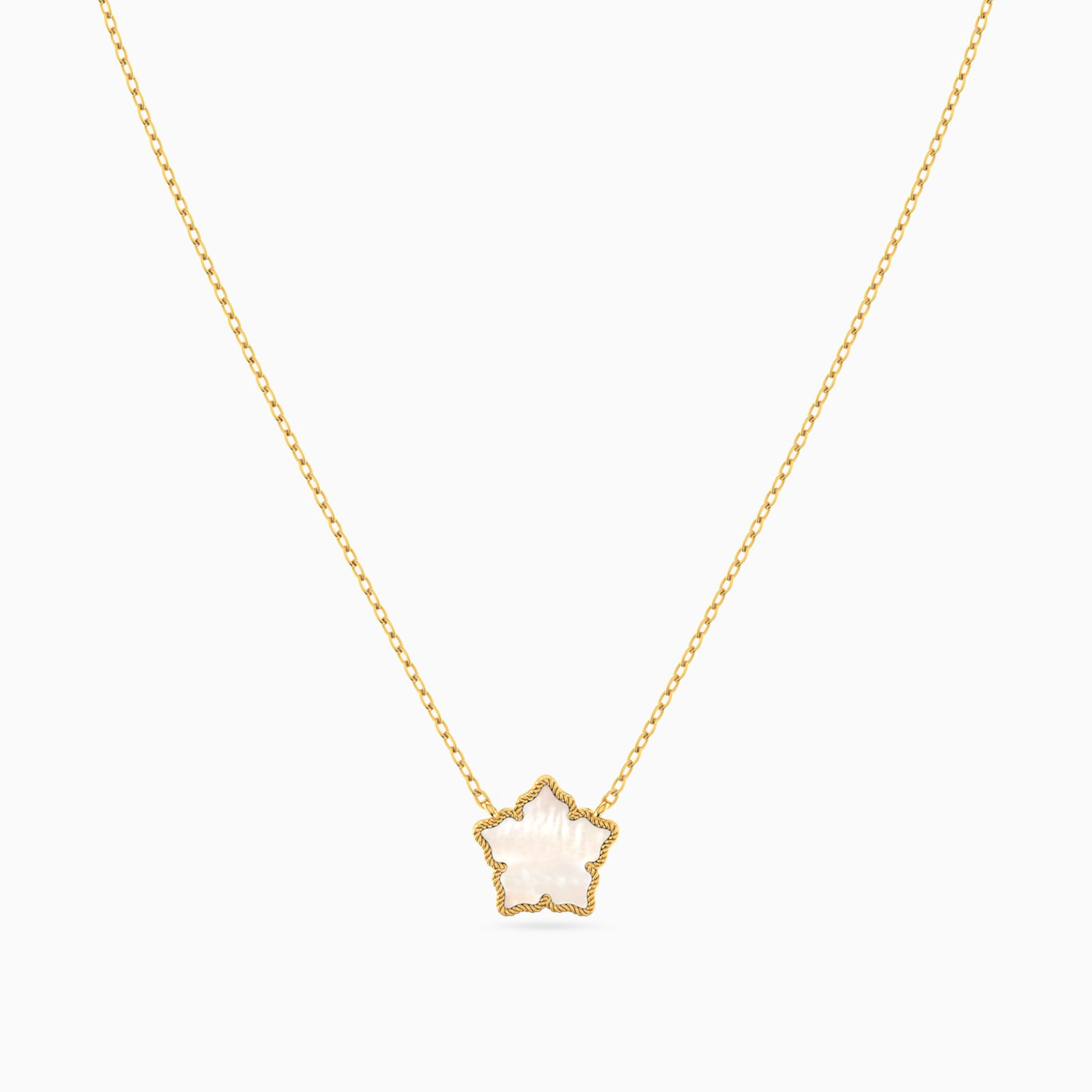 Kids Flower Enamel Coated Necklace in 18K Gold - 3 Kids Flower Enamel Coated Necklace in 18K Gold - 3