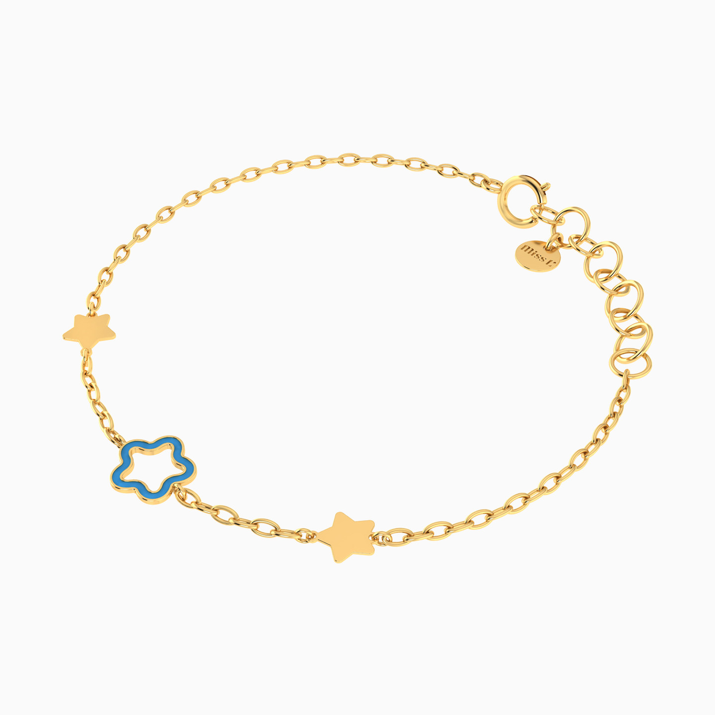 Kids Flower Chain Bracelet in 18K Gold - 2 Kids Flower Chain Bracelet in 18K Gold - 2
