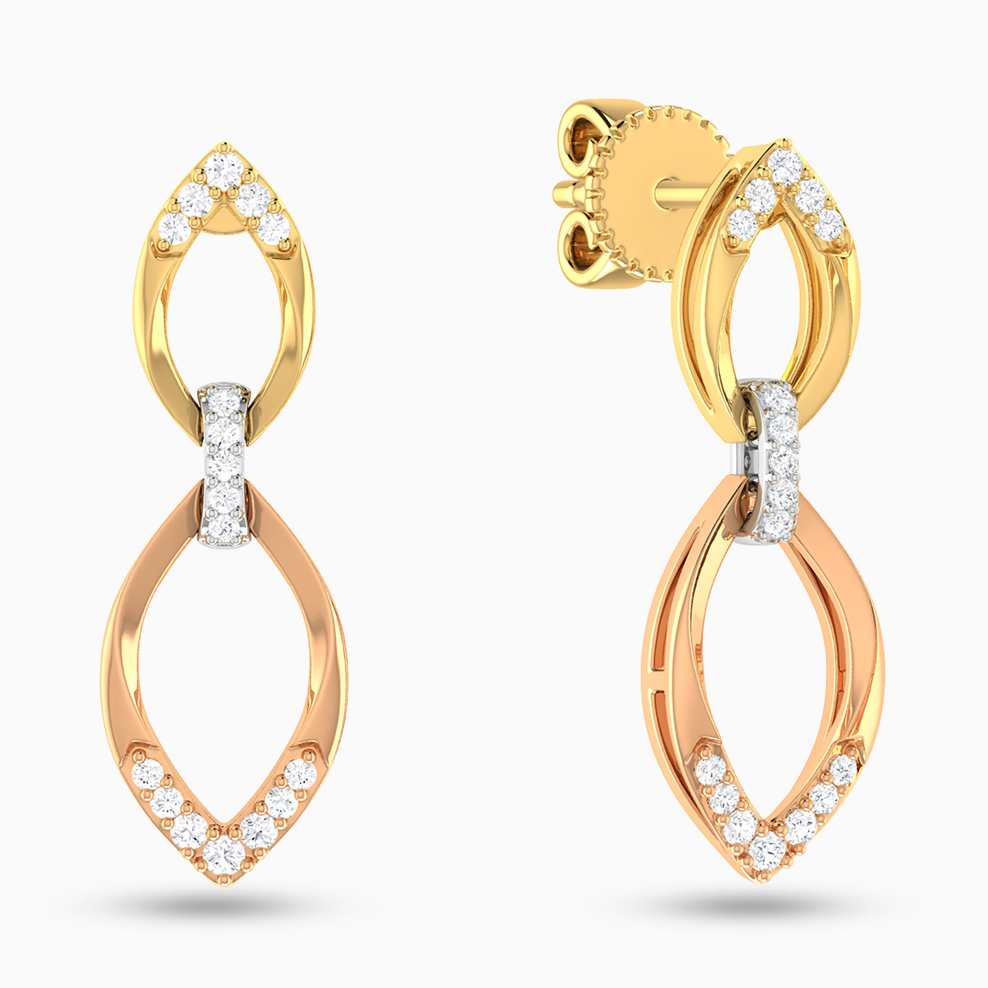 Marquise Diamond Drop Earrings in 18K Gold Marquise Diamond Drop Earrings in 18K Gold