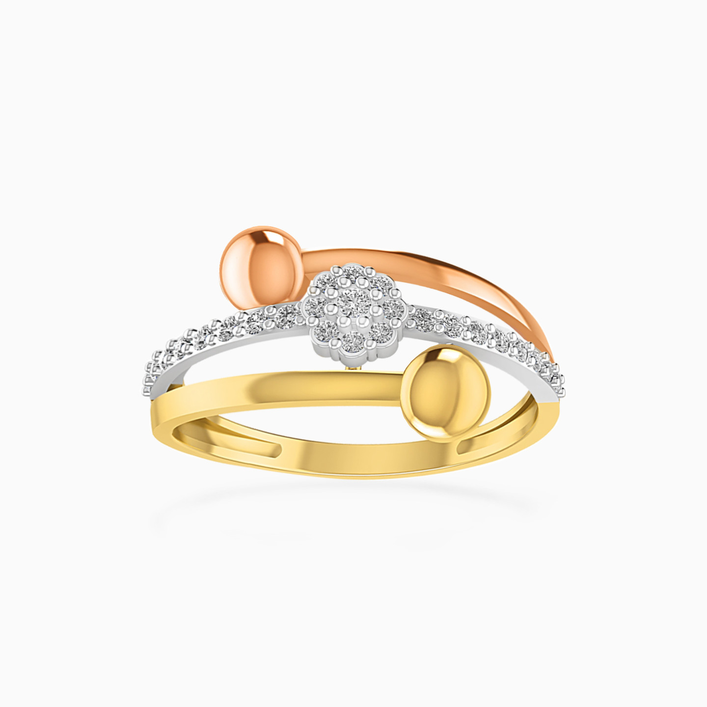Circle Diamonds Statement Ring in 18K Gold Circle Diamonds Statement Ring in 18K Gold