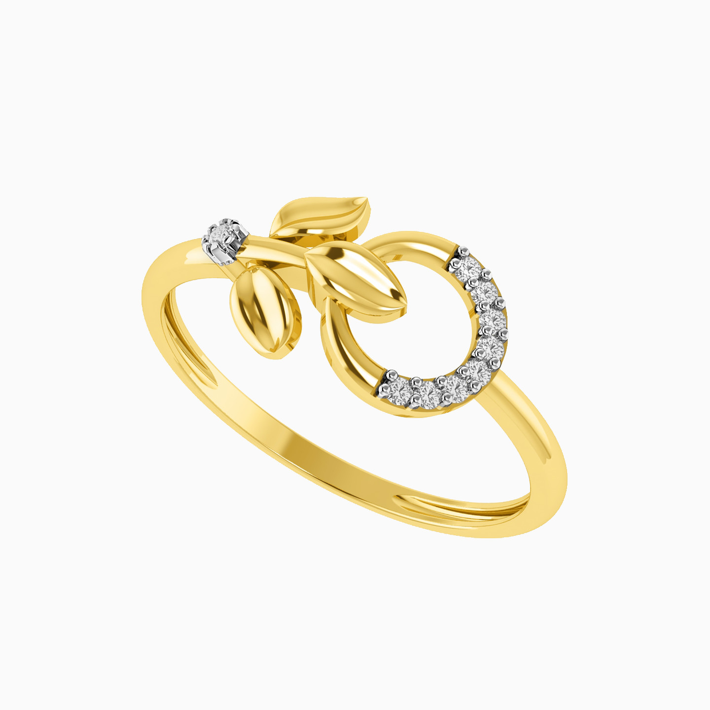 Flower Diamonds Statement Ring in 18K Gold - 2 Flower Diamonds Statement Ring in 18K Gold - 2