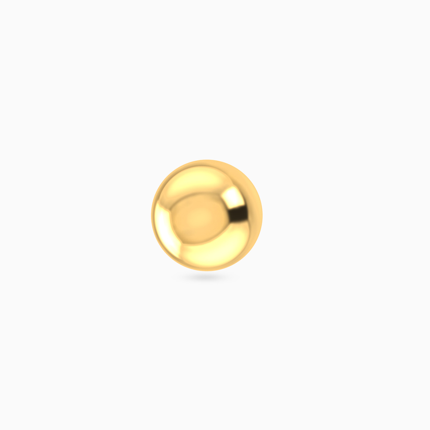 Round Nose Pin Piercing in 18K Gold Round Nose Pin Piercing in 18K Gold