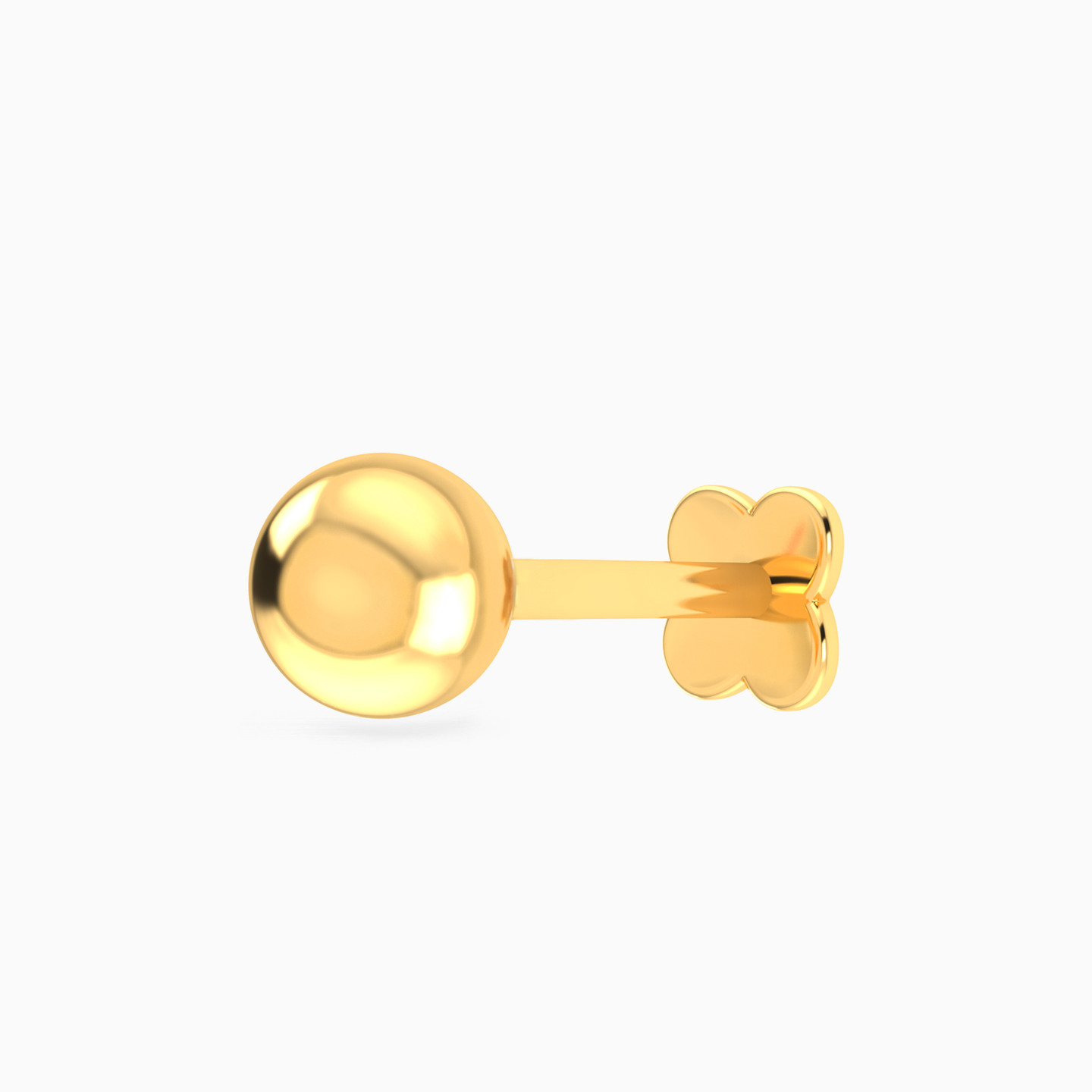 Round Nose Pin Piercing in 18K Gold - 2 Round Nose Pin Piercing in 18K Gold - 2