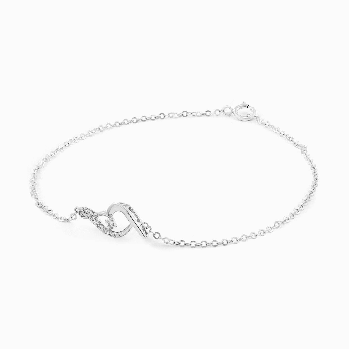 18K Gold Diamond Chain Bracelet - 2