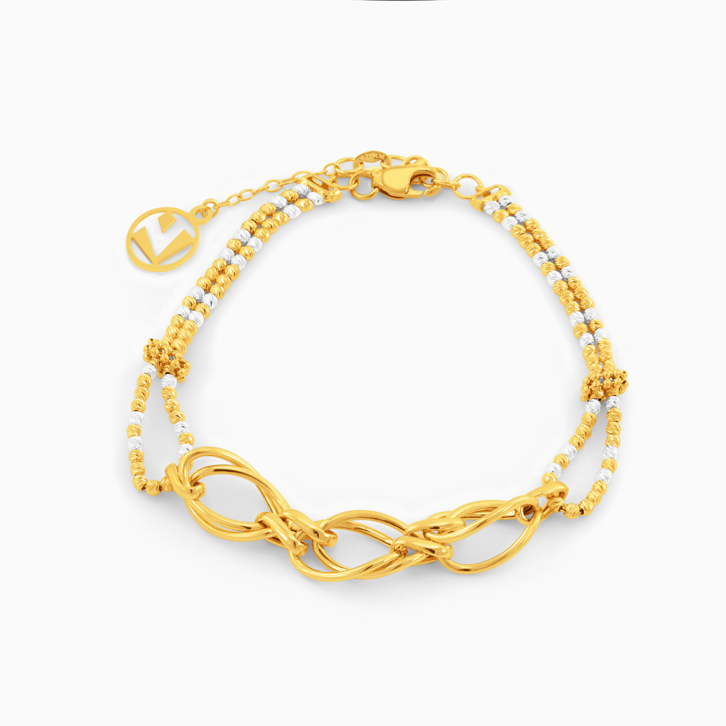 Beaded Chain Bracelet in 21K Gold Beaded Chain Bracelet in 21K Gold