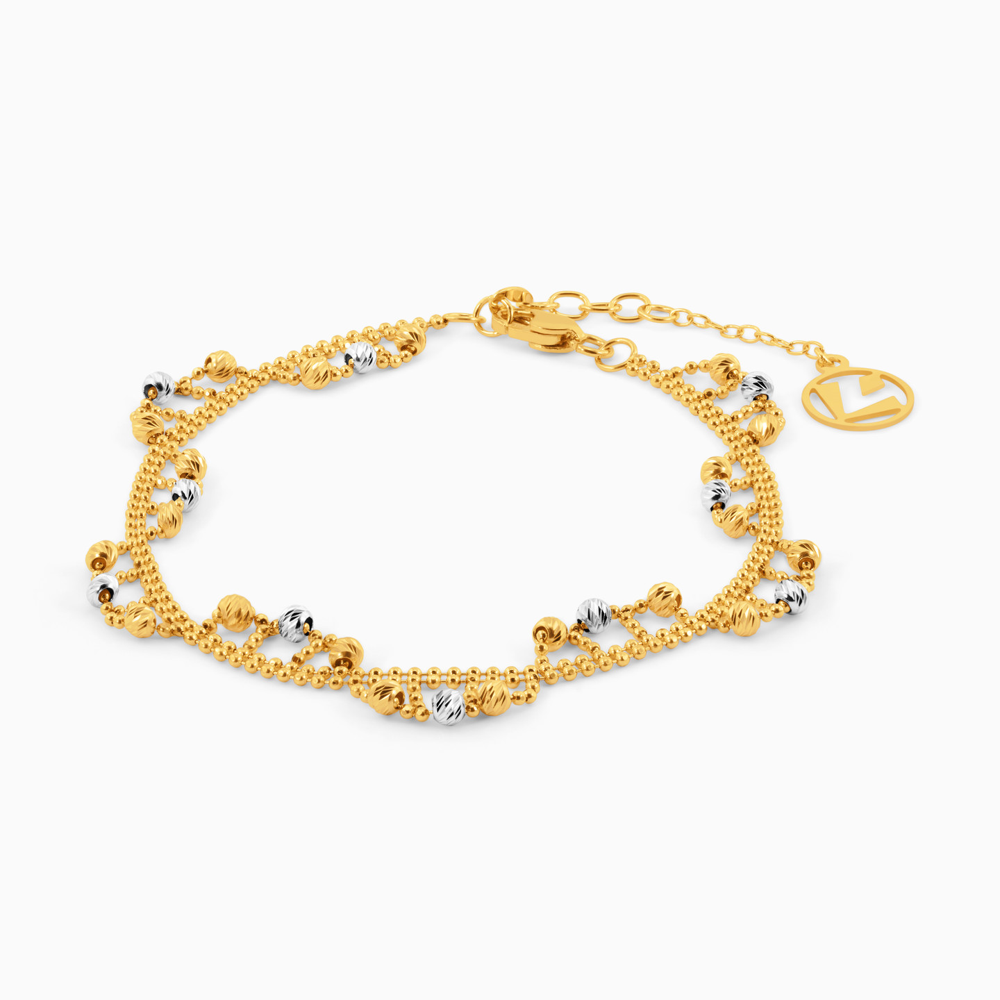 Beaded Chain Bracelet in 21K Gold Beaded Chain Bracelet in 21K Gold