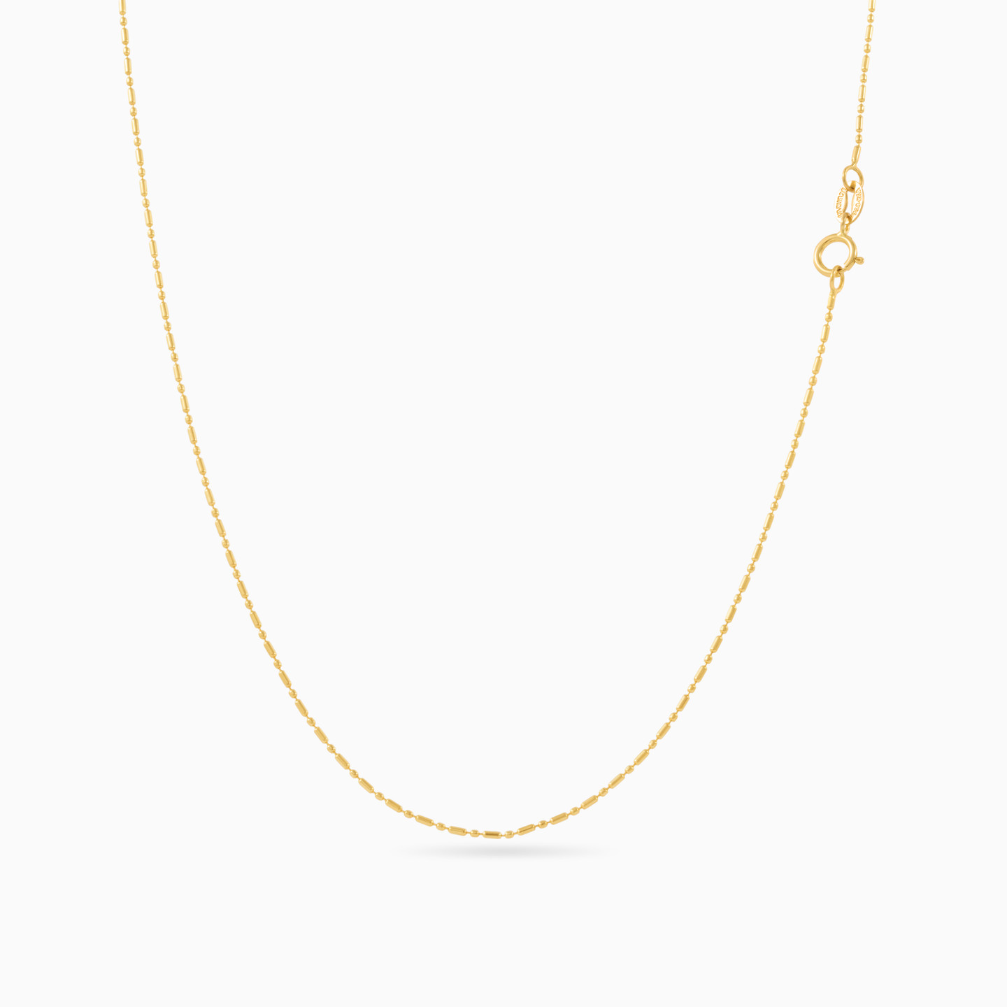 سلسلة ذهب خرز عيار 18 قيراط سلسلة ذهب خرز عيار 18 قيراط