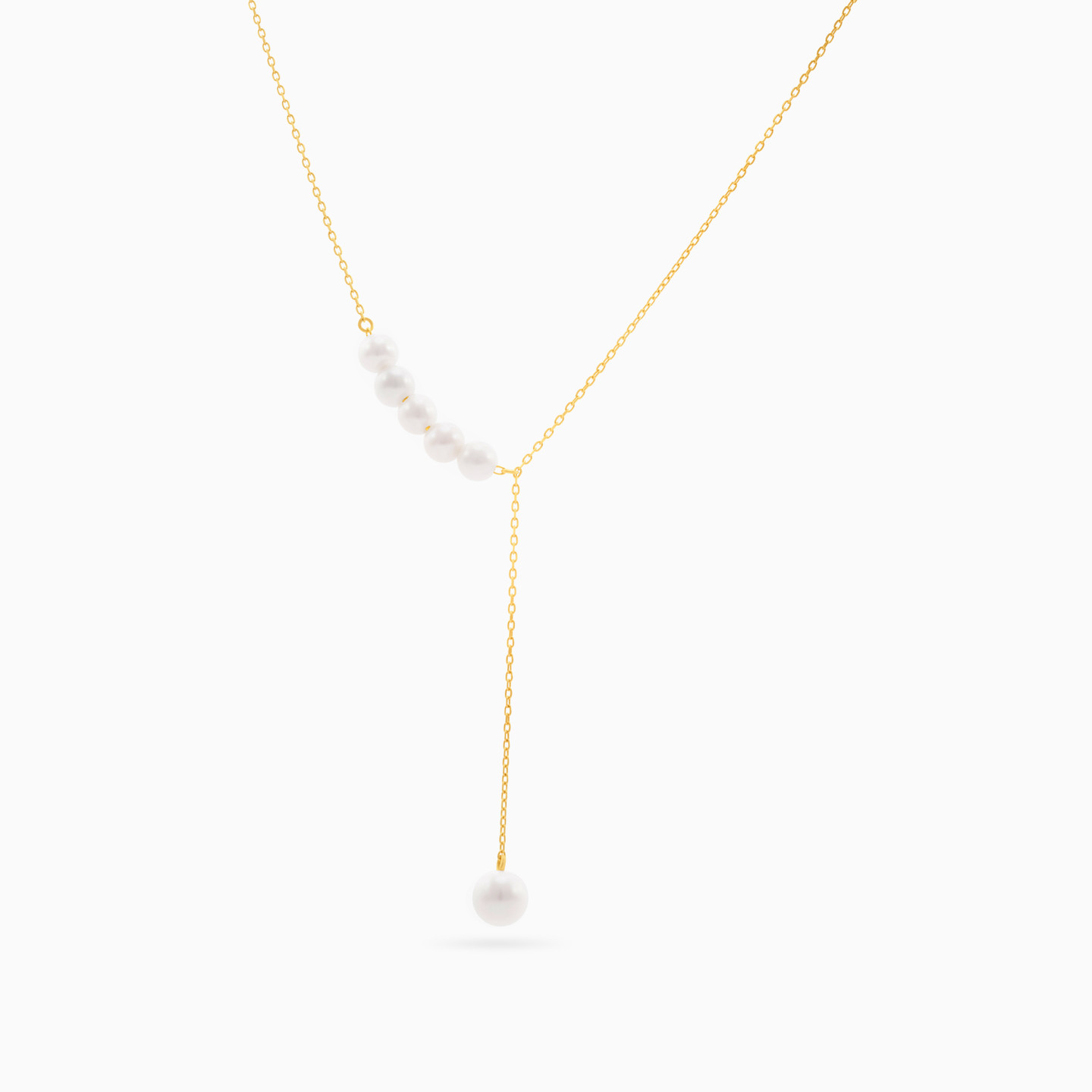 18K Gold Pearl Pendant Necklace - 3