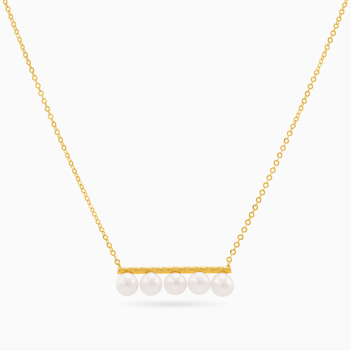 18K Gold Pearl Pendant Necklace - 3