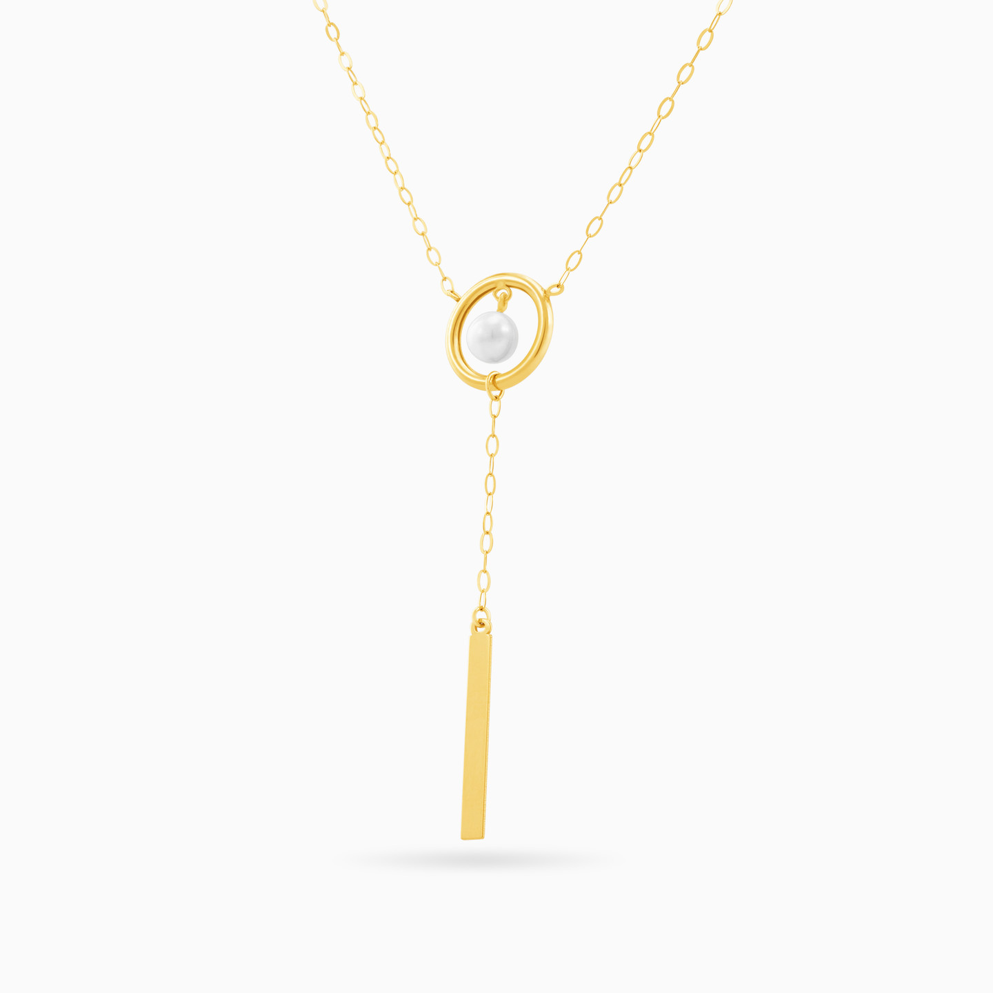 18K Gold Pearl Pendant Necklace - 2