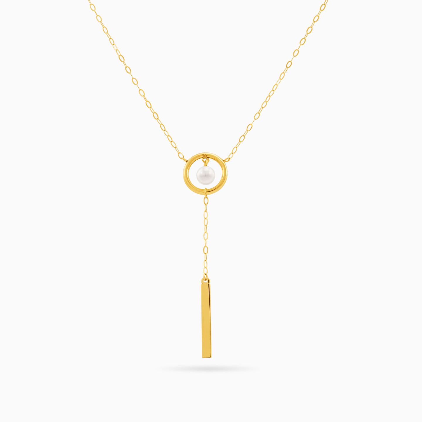 18K Gold Pearl Pendant Necklace - 3