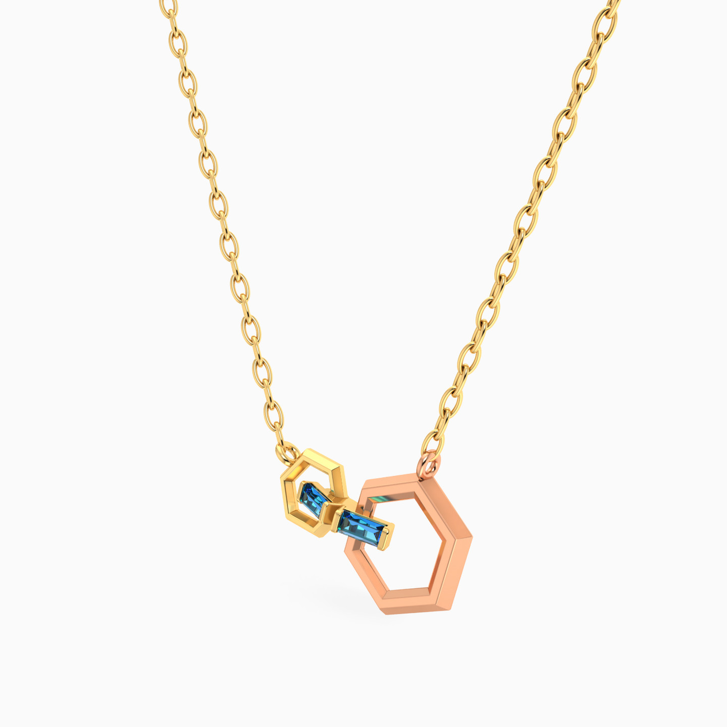 18K Gold Enamel Coated Pendant Necklace - 2