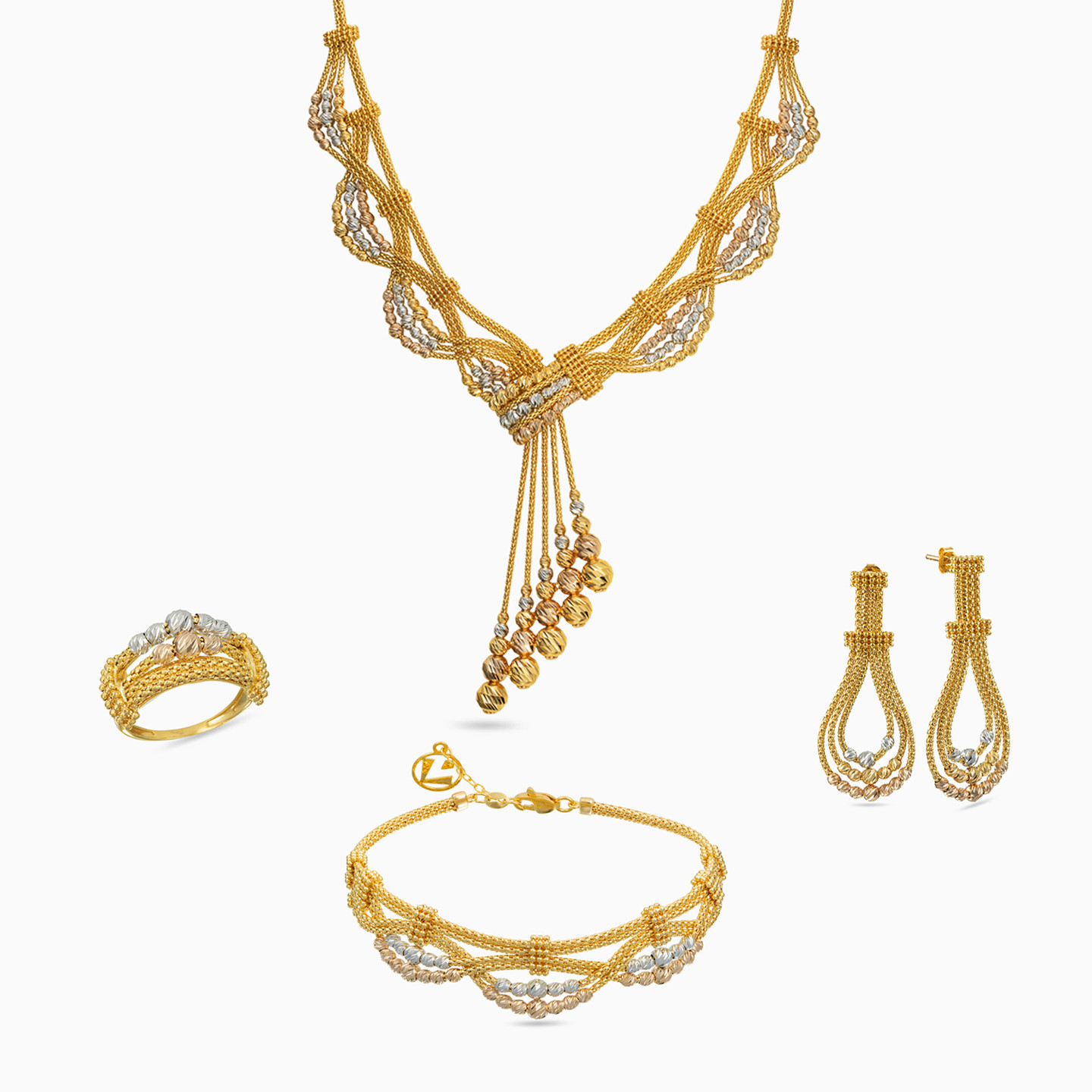 Full Set in 21K Gold (4 Pieces) Full Set in 21K Gold (4 Pieces)