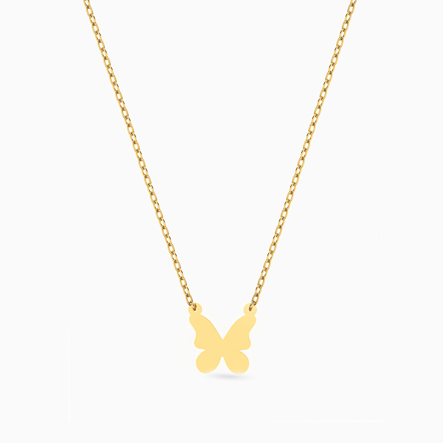 Butterfly Necklace in 18K Gold - 5 Butterfly Necklace in 18K Gold - 5