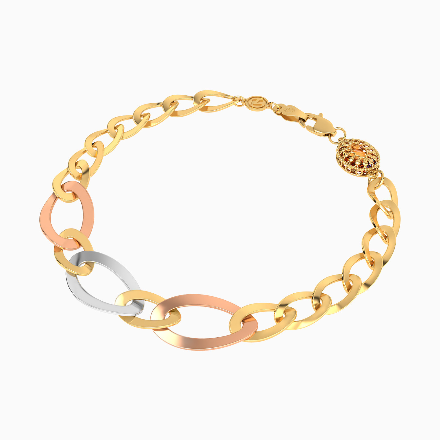 21K Gold Chain Bracelet - 2