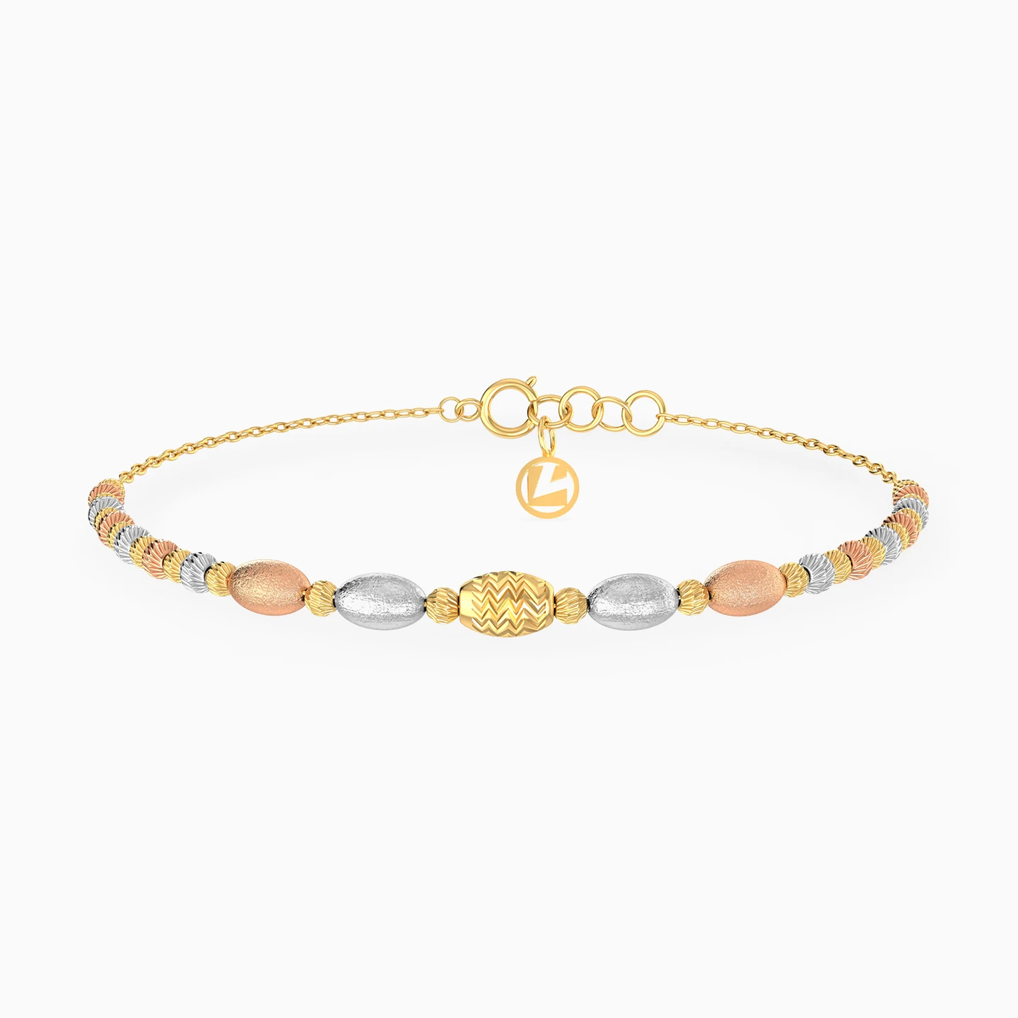 Beaded Chain Bracelet in 18K Gold Beaded Chain Bracelet in 18K Gold