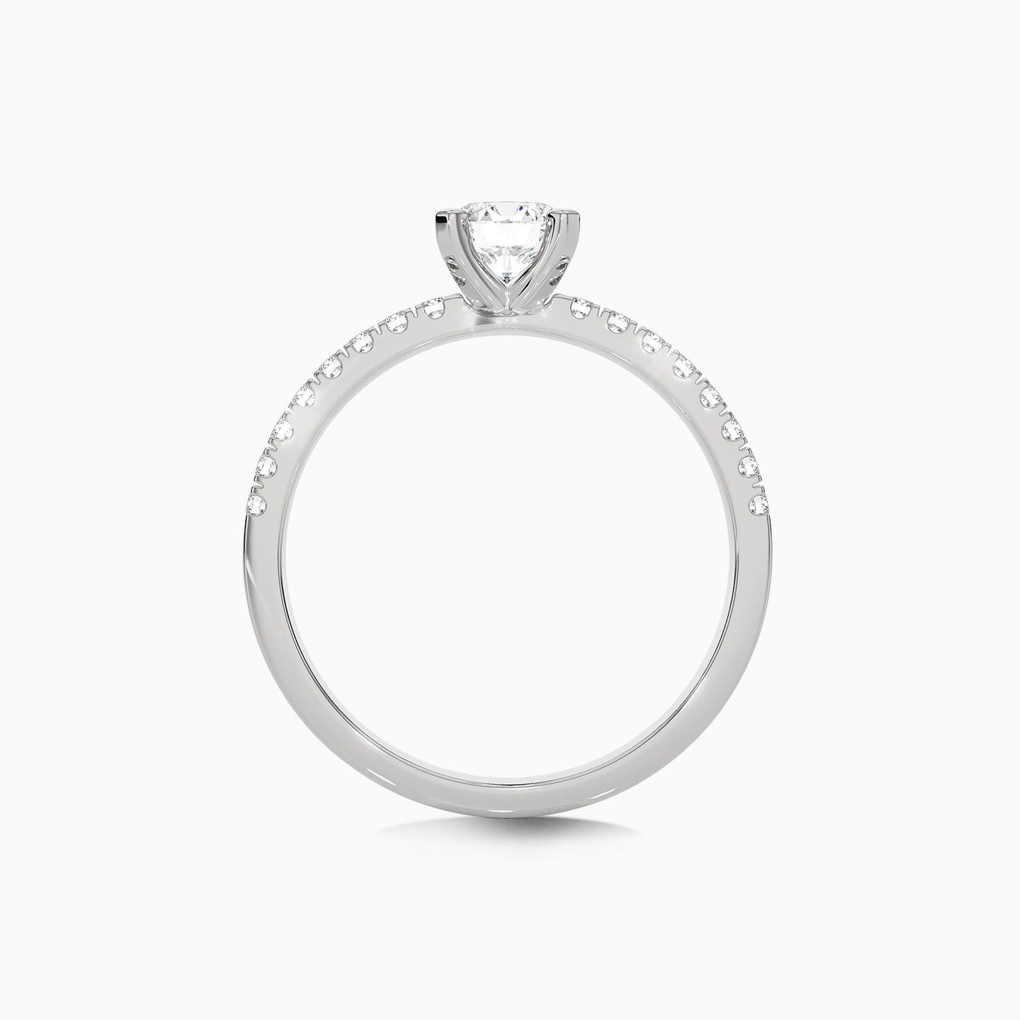 0.74 CT Brilliant Lab Grown Diamond Statement Ring in 18K Gold - 4 0.74 CT Brilliant Lab Grown Diamond Statement Ring in 18K Gold - 4