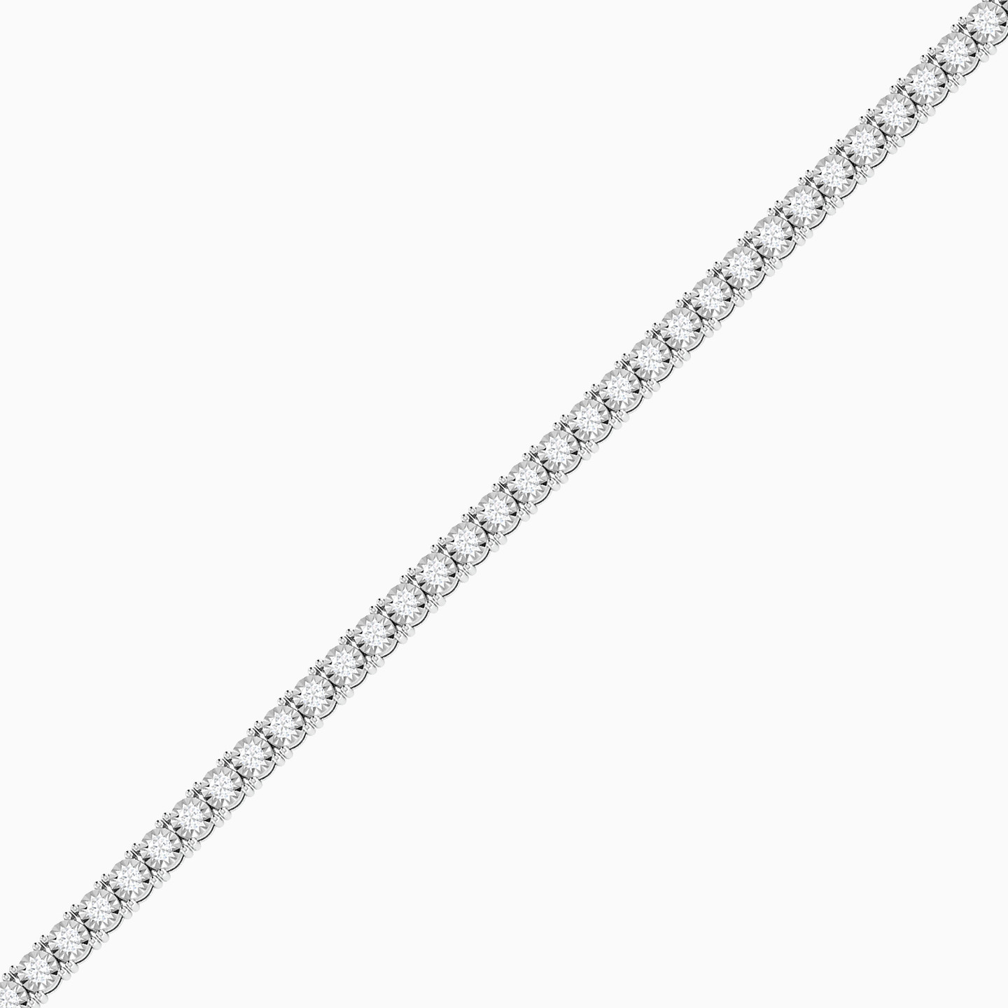 18K Gold Diamond Tennis Bracelet - 4