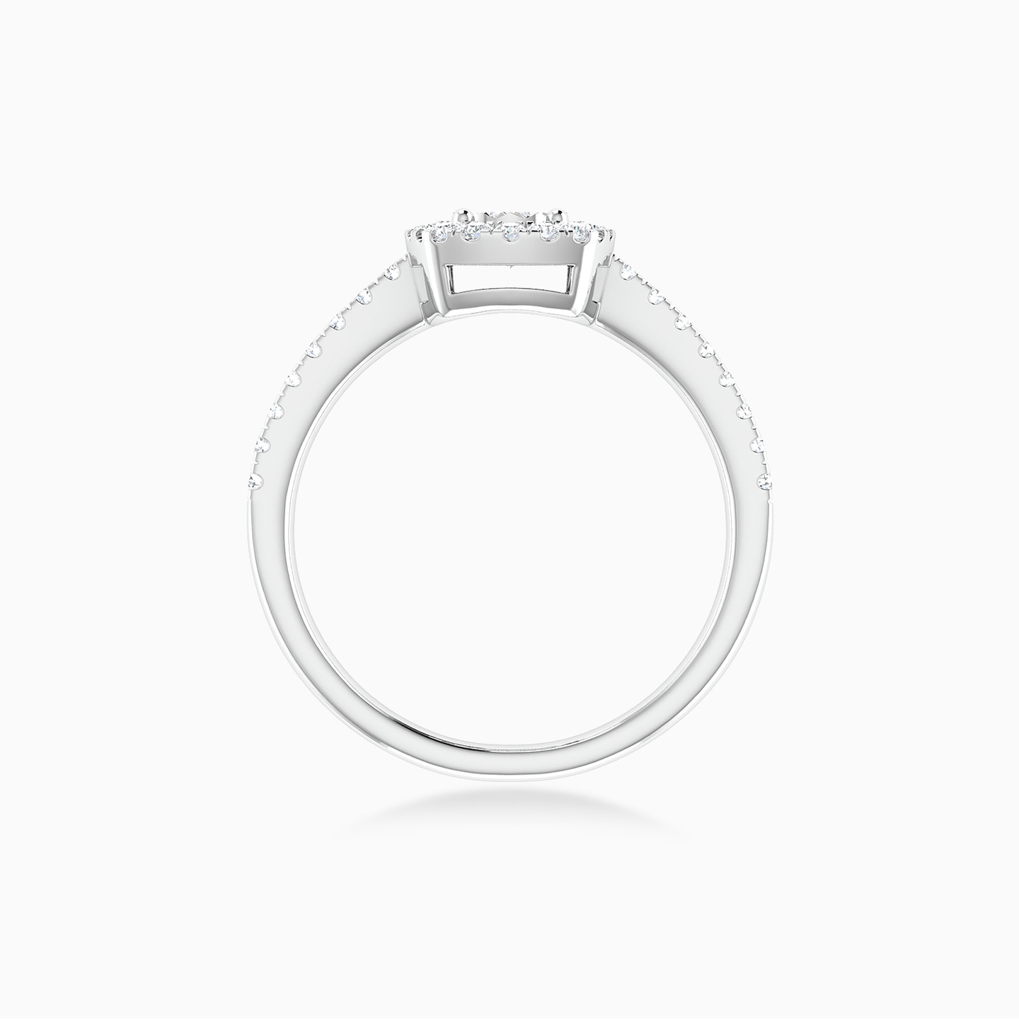 Circle Diamond Ring in 18K Gold - 5 Circle Diamond Ring in 18K Gold - 5