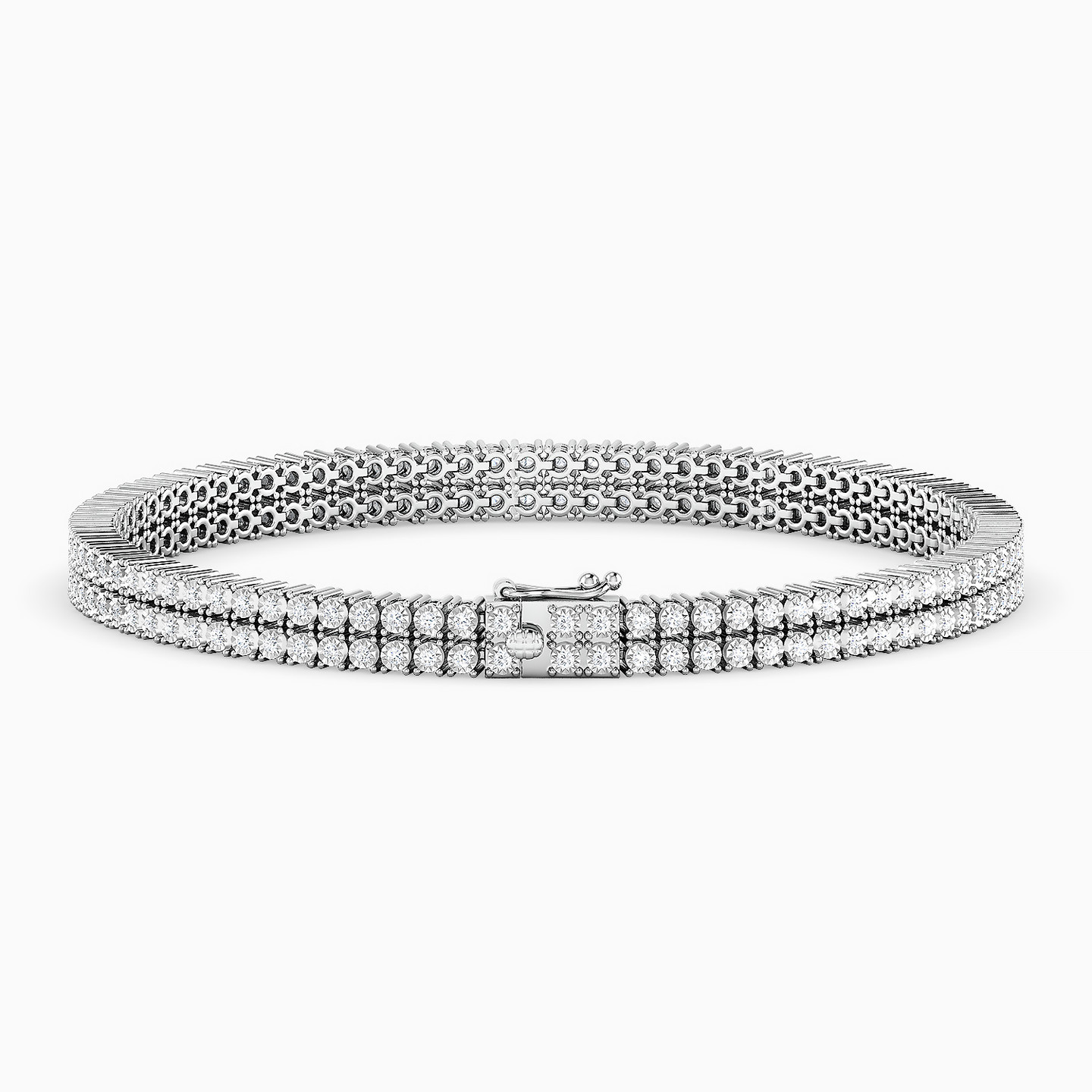 Diamond Tennis Bracelet in 18K Gold - 3 Diamond Tennis Bracelet in 18K Gold - 3
