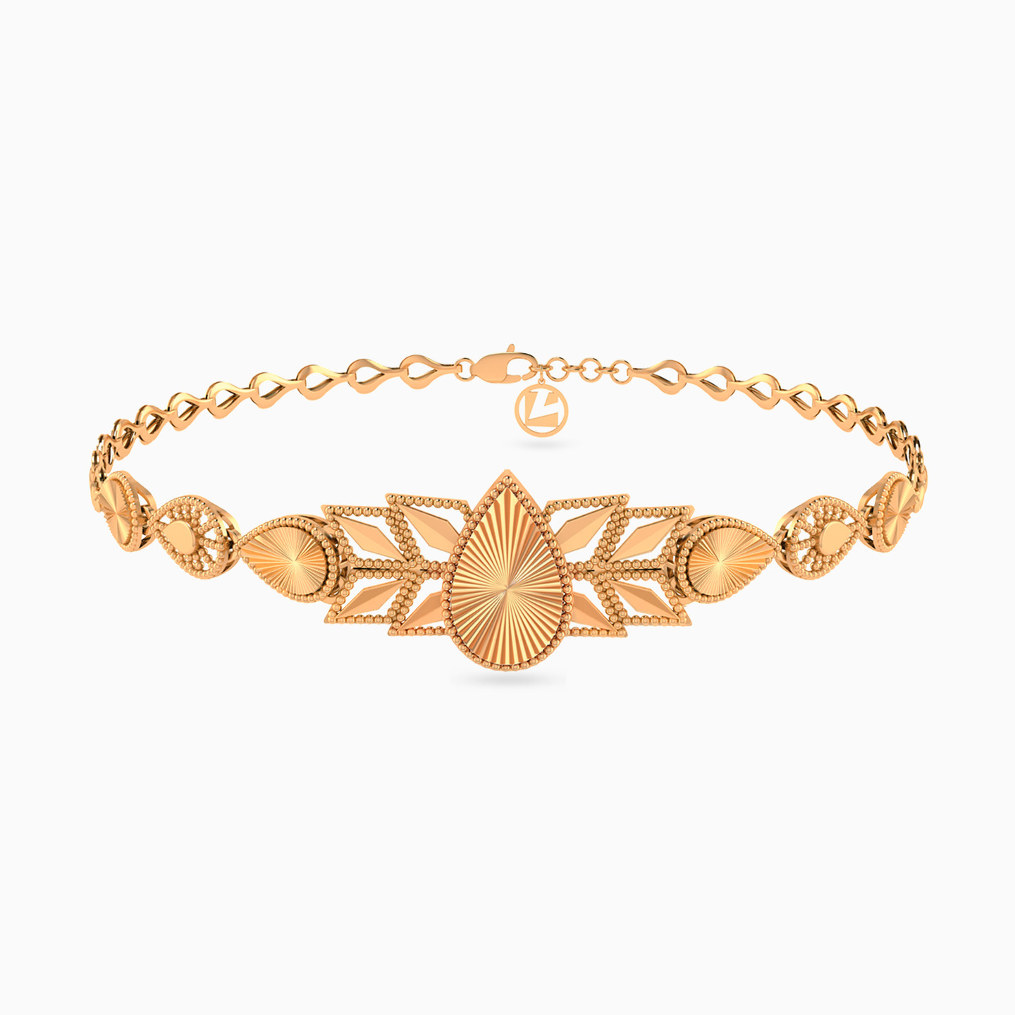 طقم كامل شكل قطرة عيار 21 قيراط (4 قطع) - 3 طقم كامل شكل قطرة عيار 21 قيراط (4 قطع) - 3