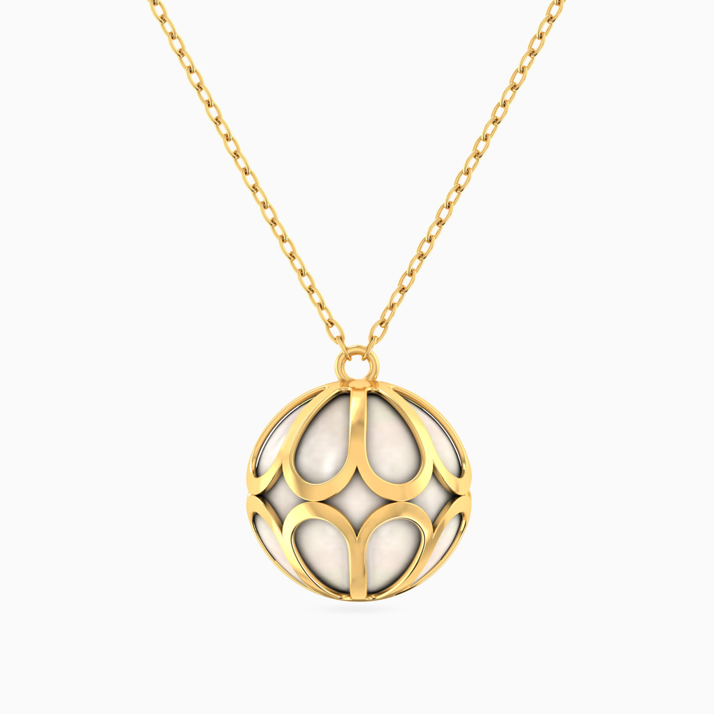 Sphere Colored Stones Necklace in 18K Gold Sphere Colored Stones Necklace in 18K Gold