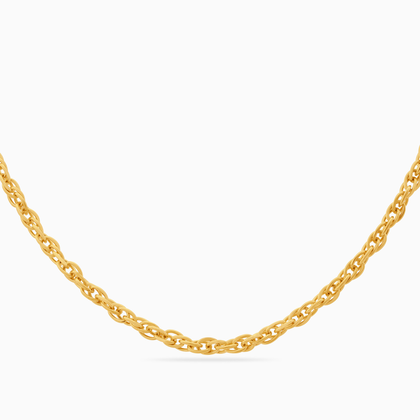 Beaded Chain Necklace in 18K Gold | L'azurde KSA