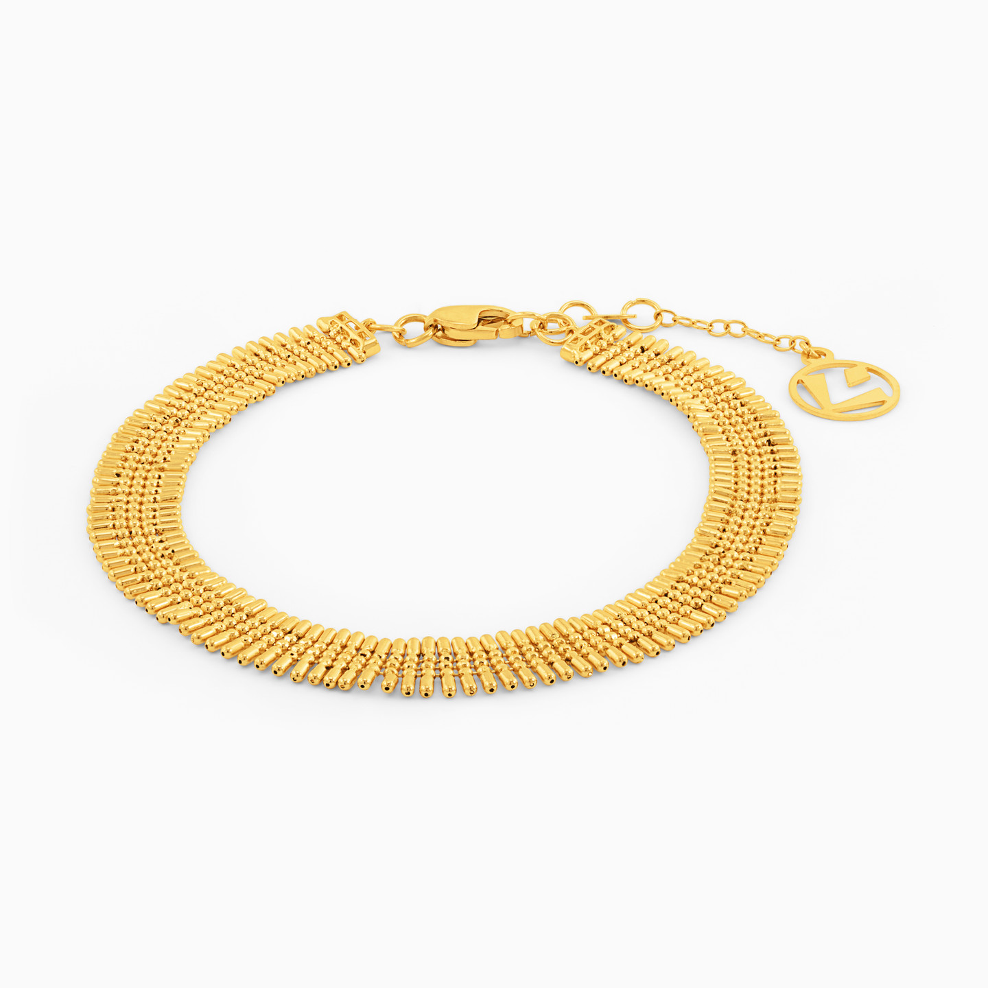Beaded Chain Bracelet in 21K Gold Beaded Chain Bracelet in 21K Gold