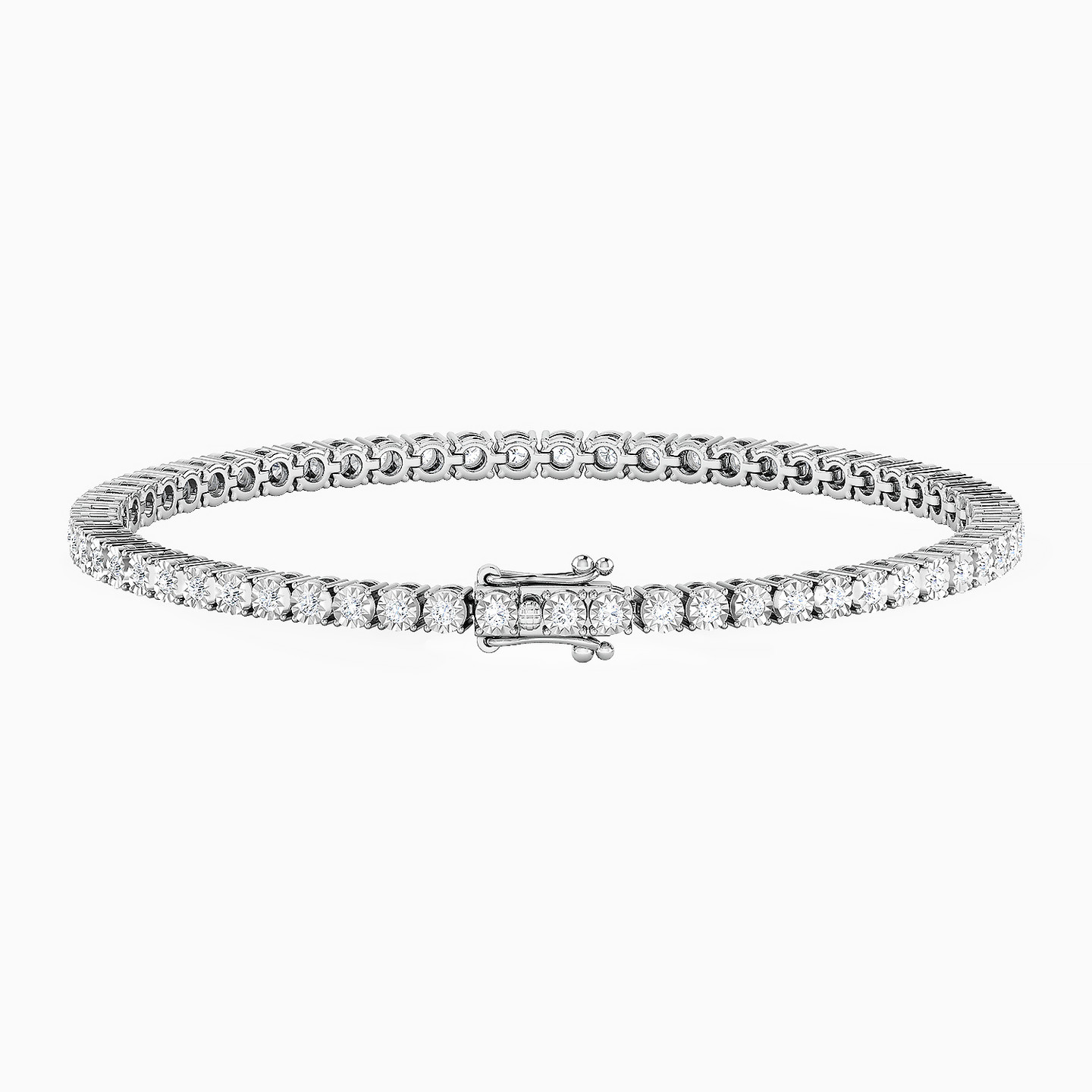 Diamond Tennis Bracelet in 18K Gold - 3 Diamond Tennis Bracelet in 18K Gold - 3