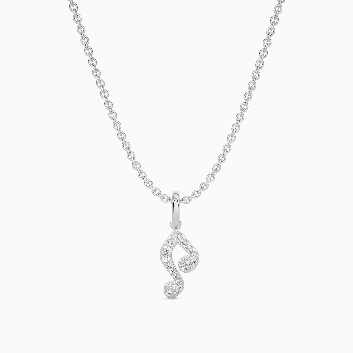 Music Note Diamond Pendant in 18K Gold Music Note Diamond Pendant in 18K Gold