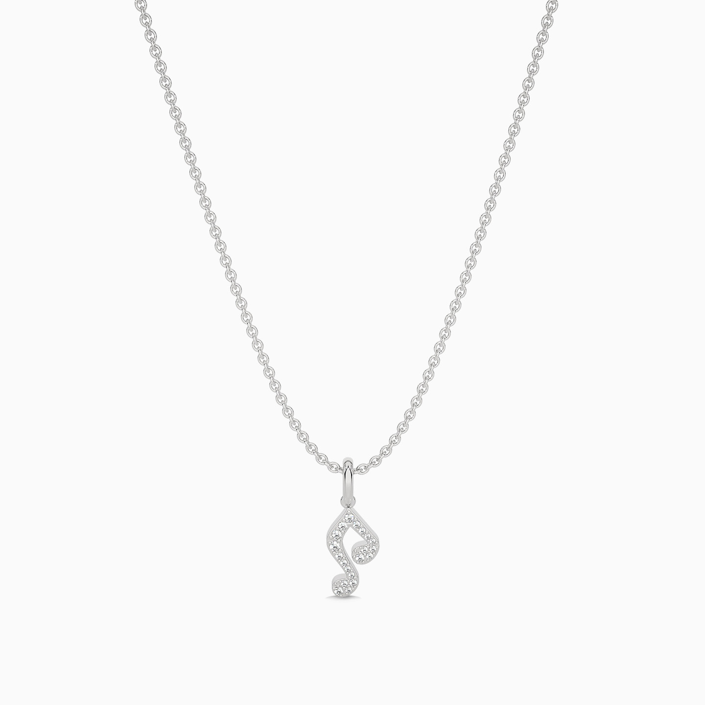 Music Note Diamond Pendant in 18K Gold - 3 Music Note Diamond Pendant in 18K Gold - 3