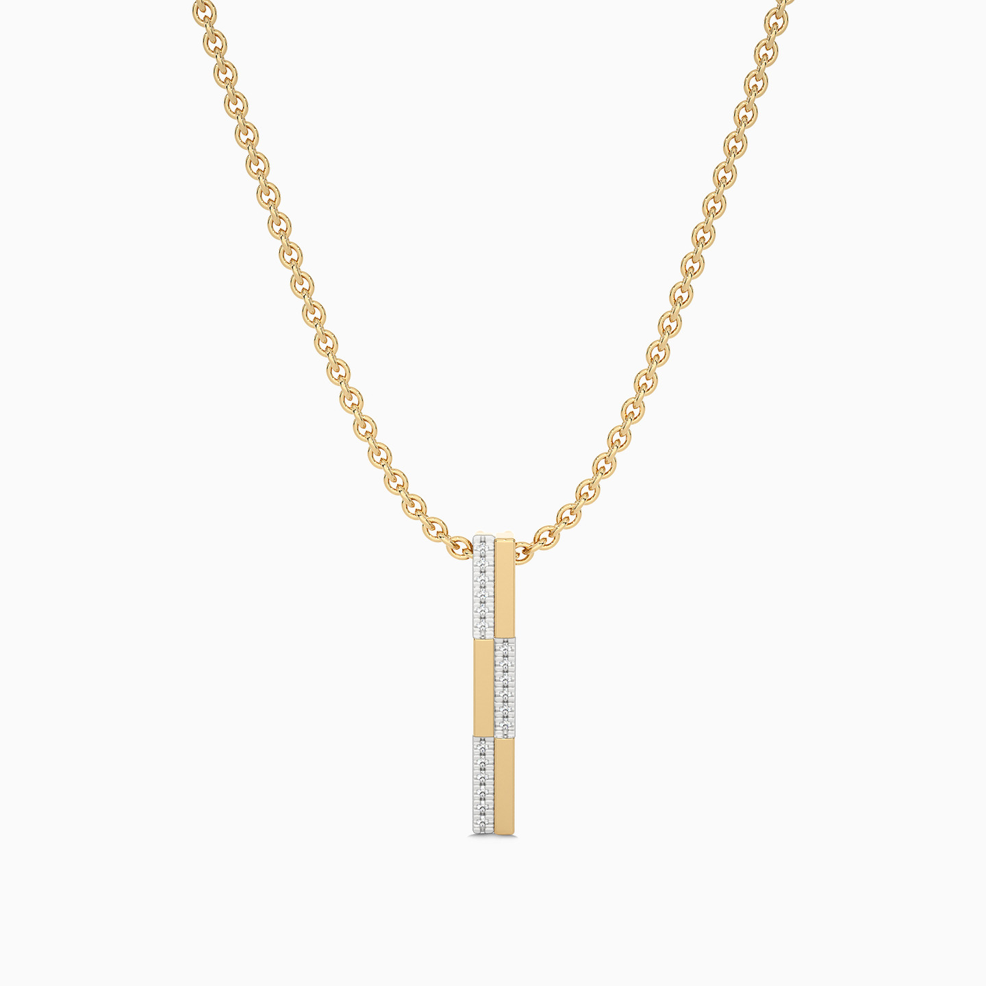 18K Gold Diamond Pendant