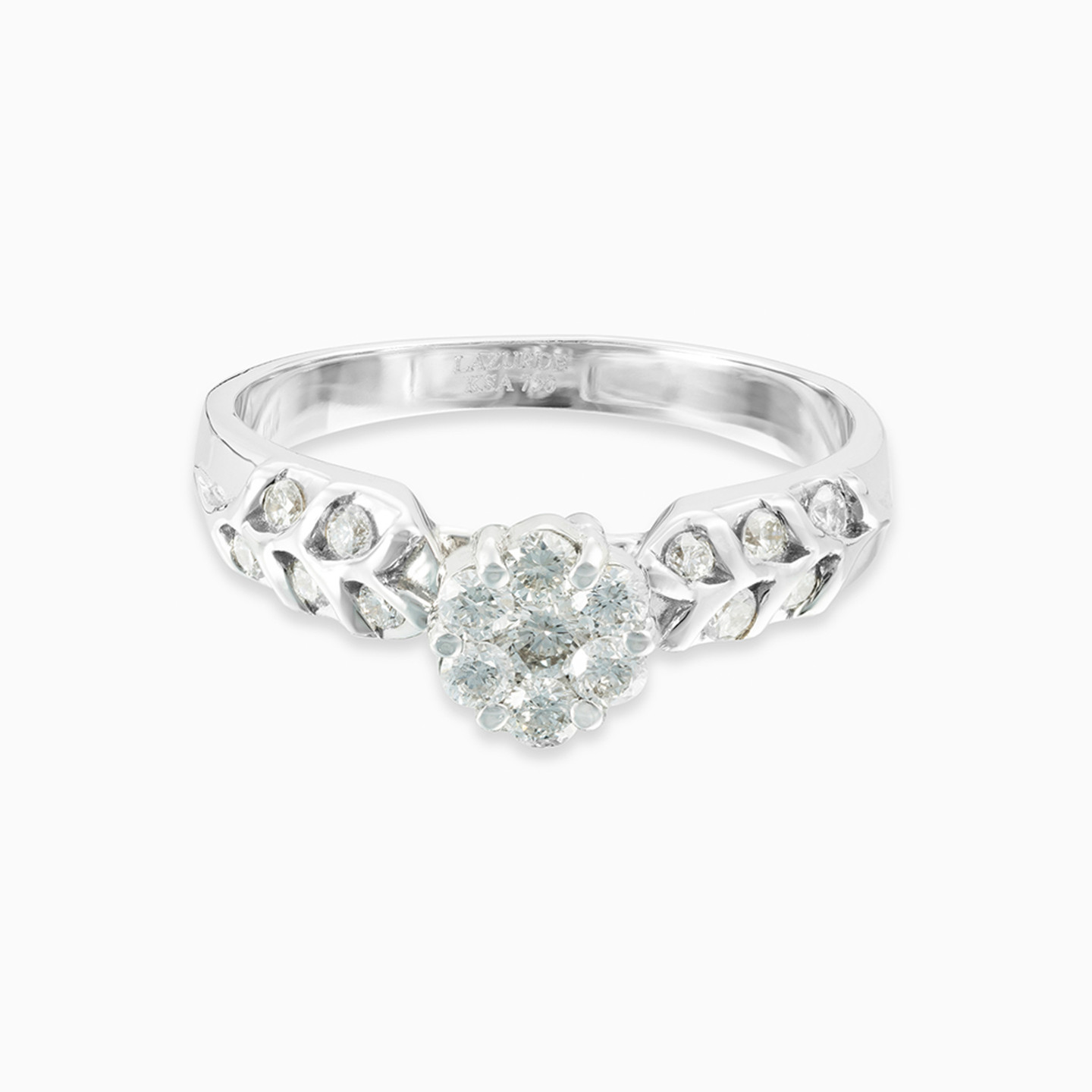 Flower Diamond Ring in 18K Gold Flower Diamond Ring in 18K Gold