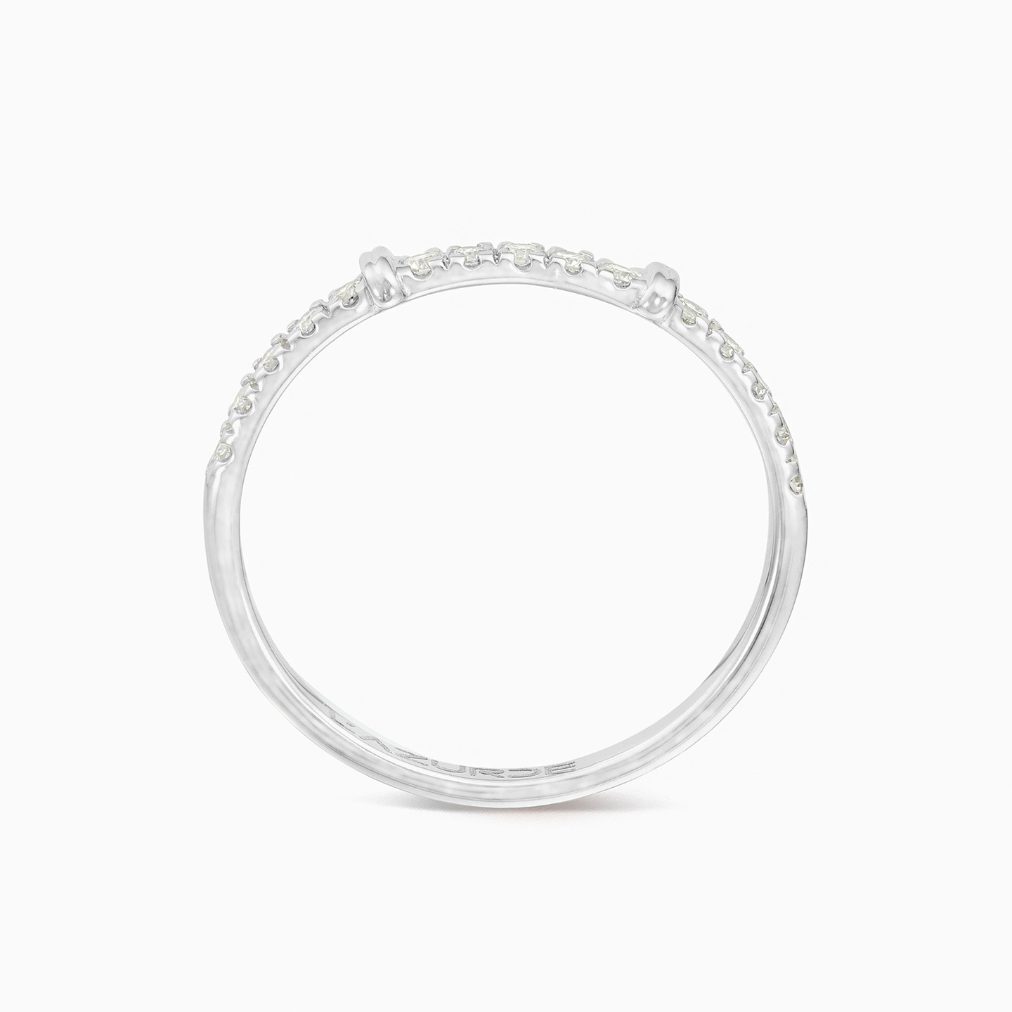 Slim Diamond Eternity Ring in 18K Gold - 4 Slim Diamond Eternity Ring in 18K Gold - 4