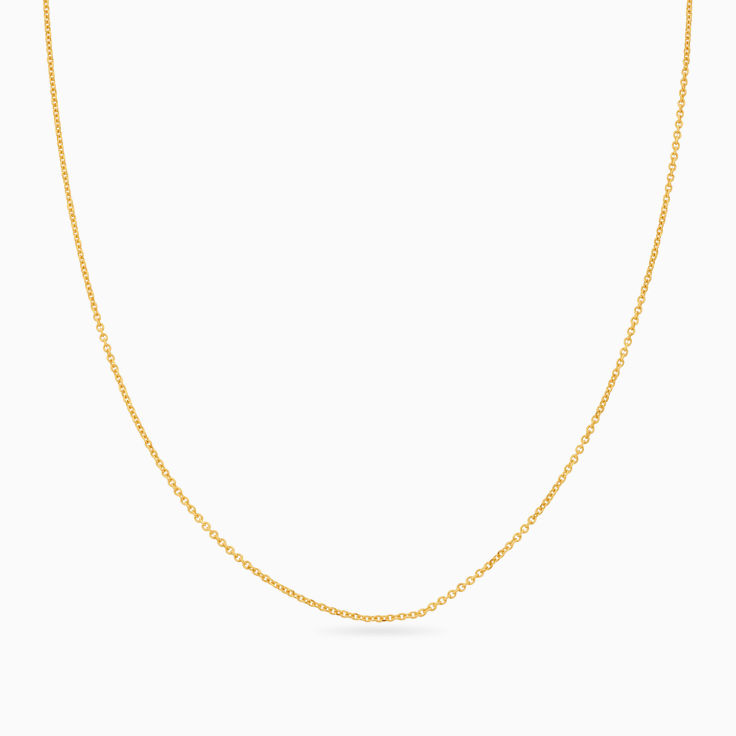 سلسلة ذهب حلقات عيار 18 قيراط - 3 سلسلة ذهب حلقات عيار 18 قيراط - 3