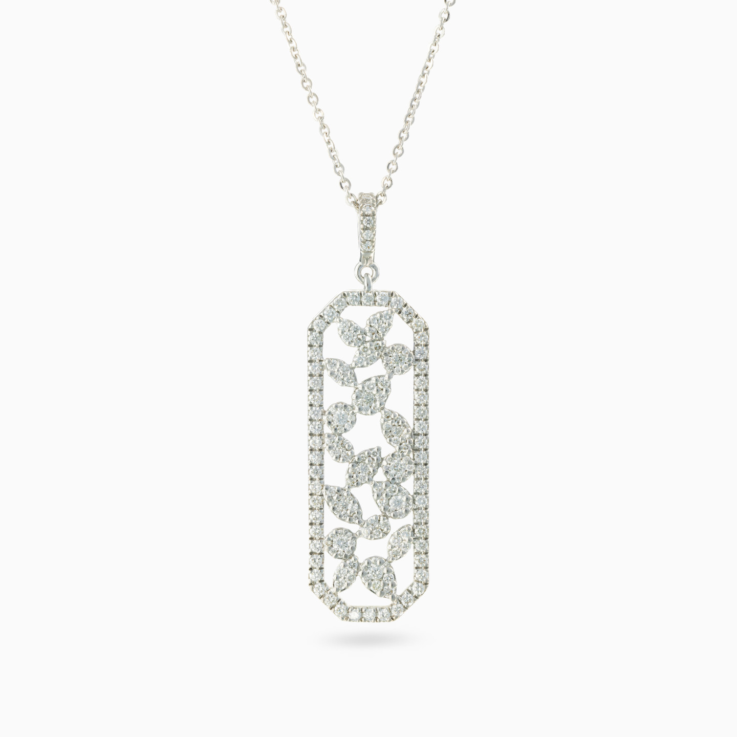 Capsule Diamond Necklace in 18K Gold Capsule Diamond Necklace in 18K Gold