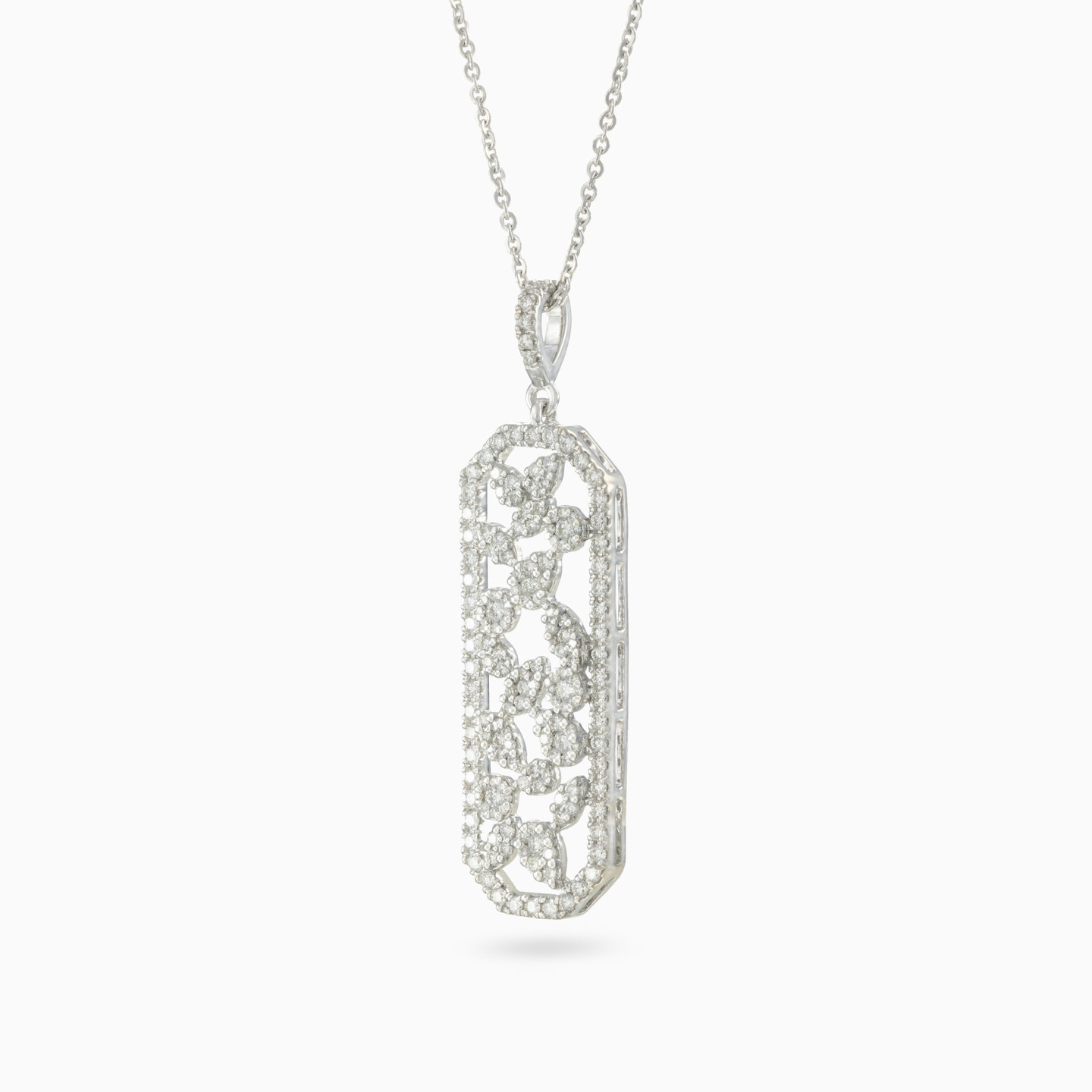 Capsule Diamond Necklace in 18K Gold - 2 Capsule Diamond Necklace in 18K Gold - 2